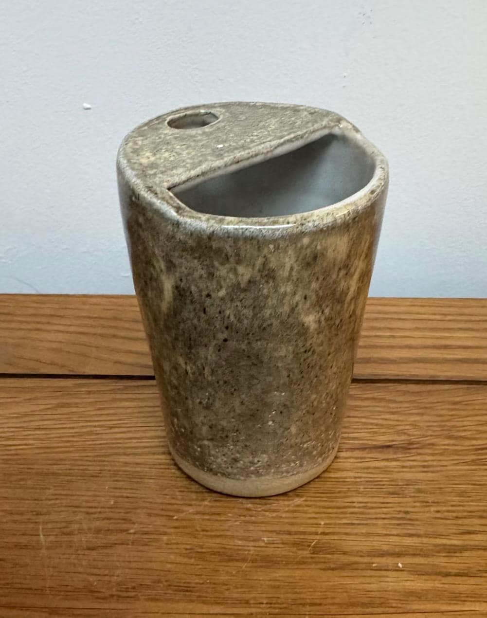 Handmade Stoneware Travel Mug with Metal Straw, Reusable Ceramic Tumbler - Image 9