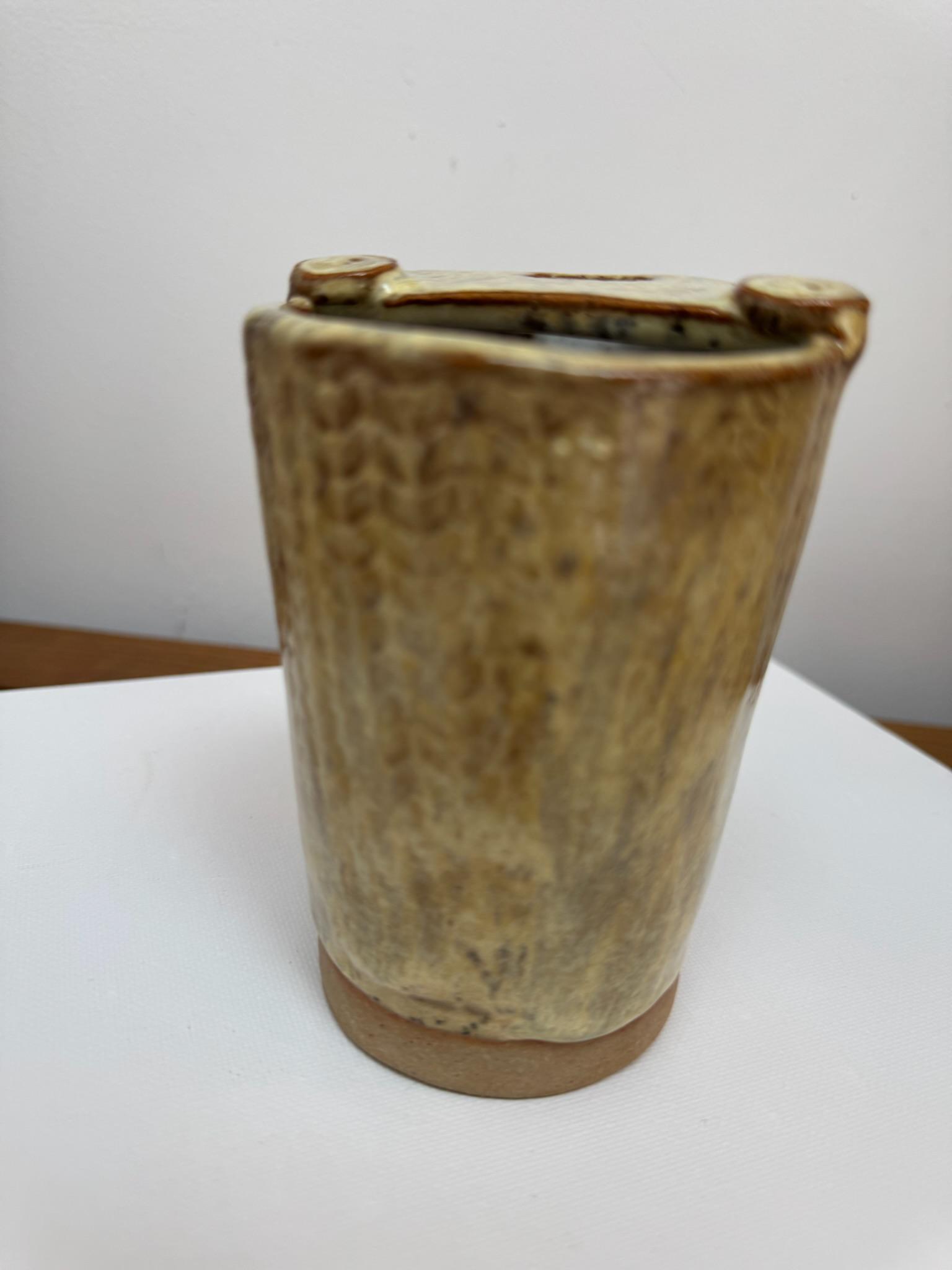 Handmade Stoneware Travel Mug, Reusable Pottery Coffee Cup, Beige Glaze - Image 14