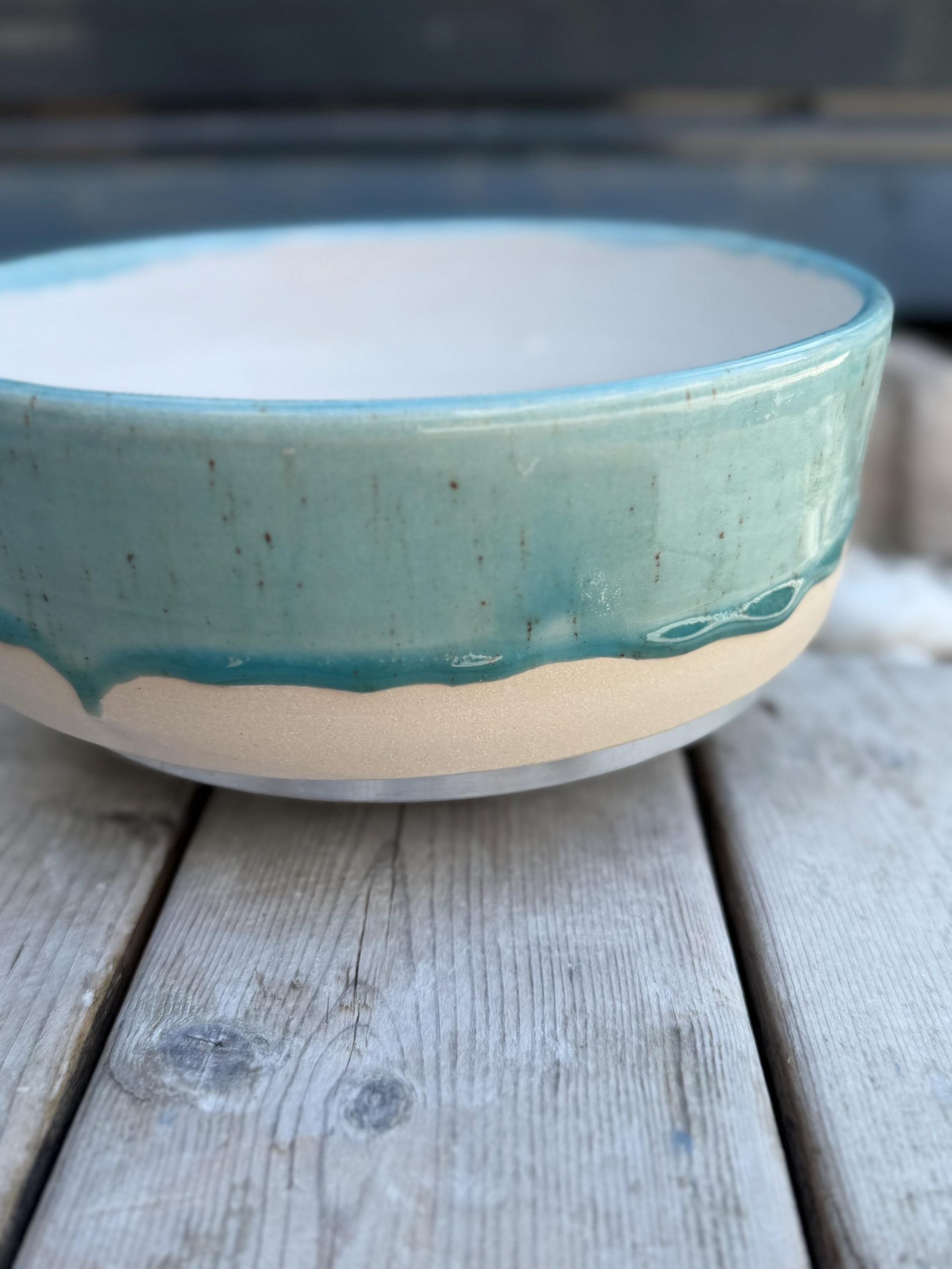 Hand Thrown Stoneware Ceramic Serving Bowls - Image 3