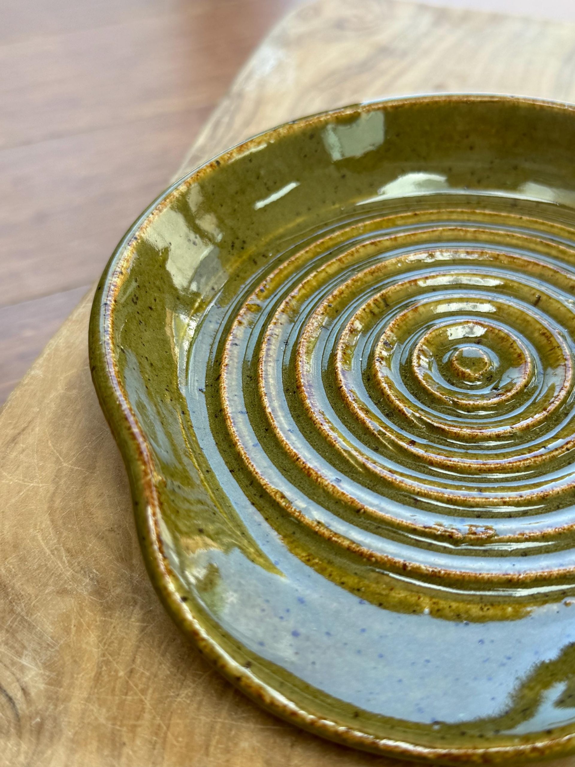 Handmade Ceramic Spoon Rest | Wheel Thrown Stoneware Kitchen Utensil Holder - Image 7