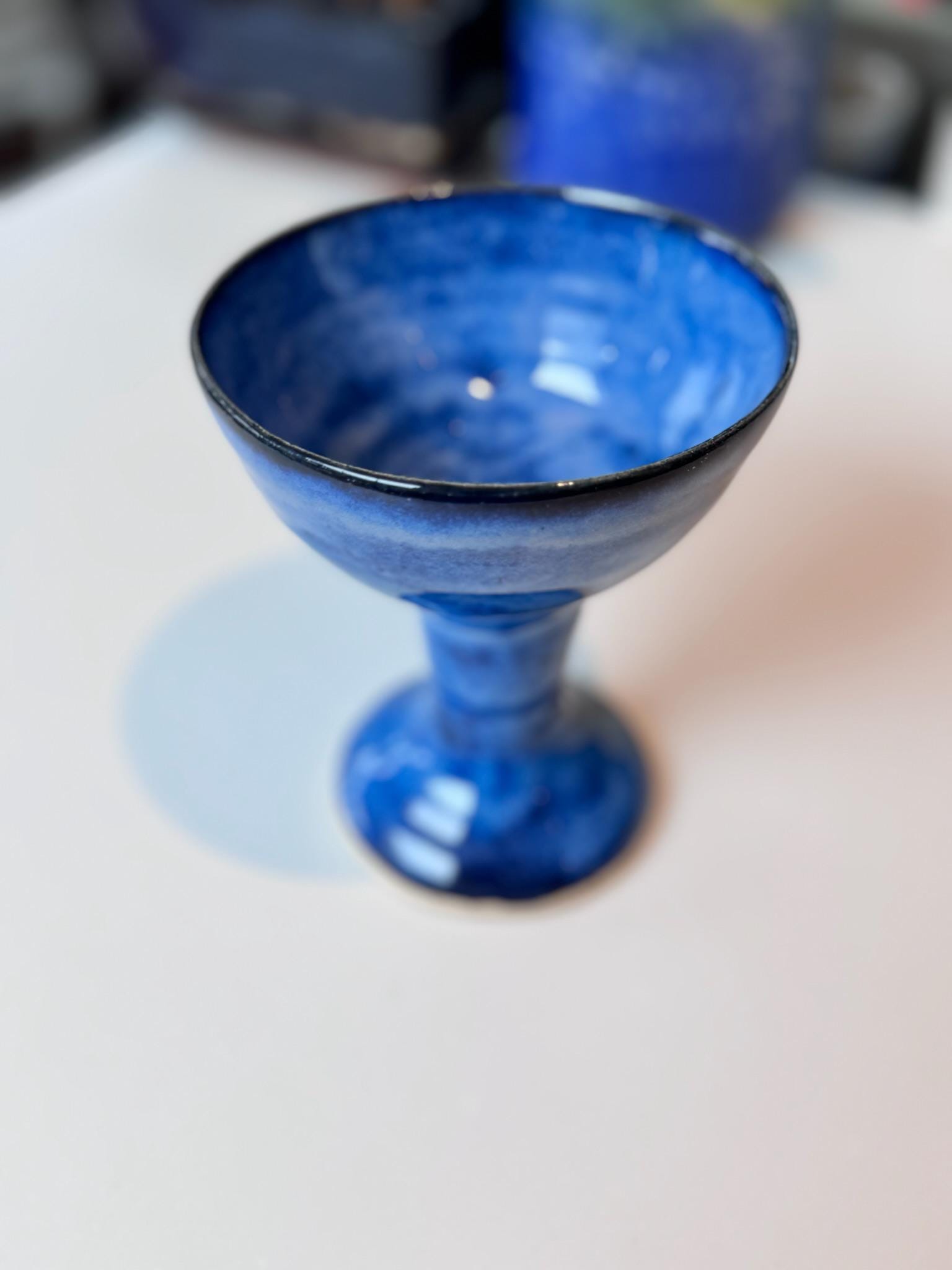 Handmade Chalice Cup : Unique Ceramic Goblet, wine glass, ice cream cup, - Image 4