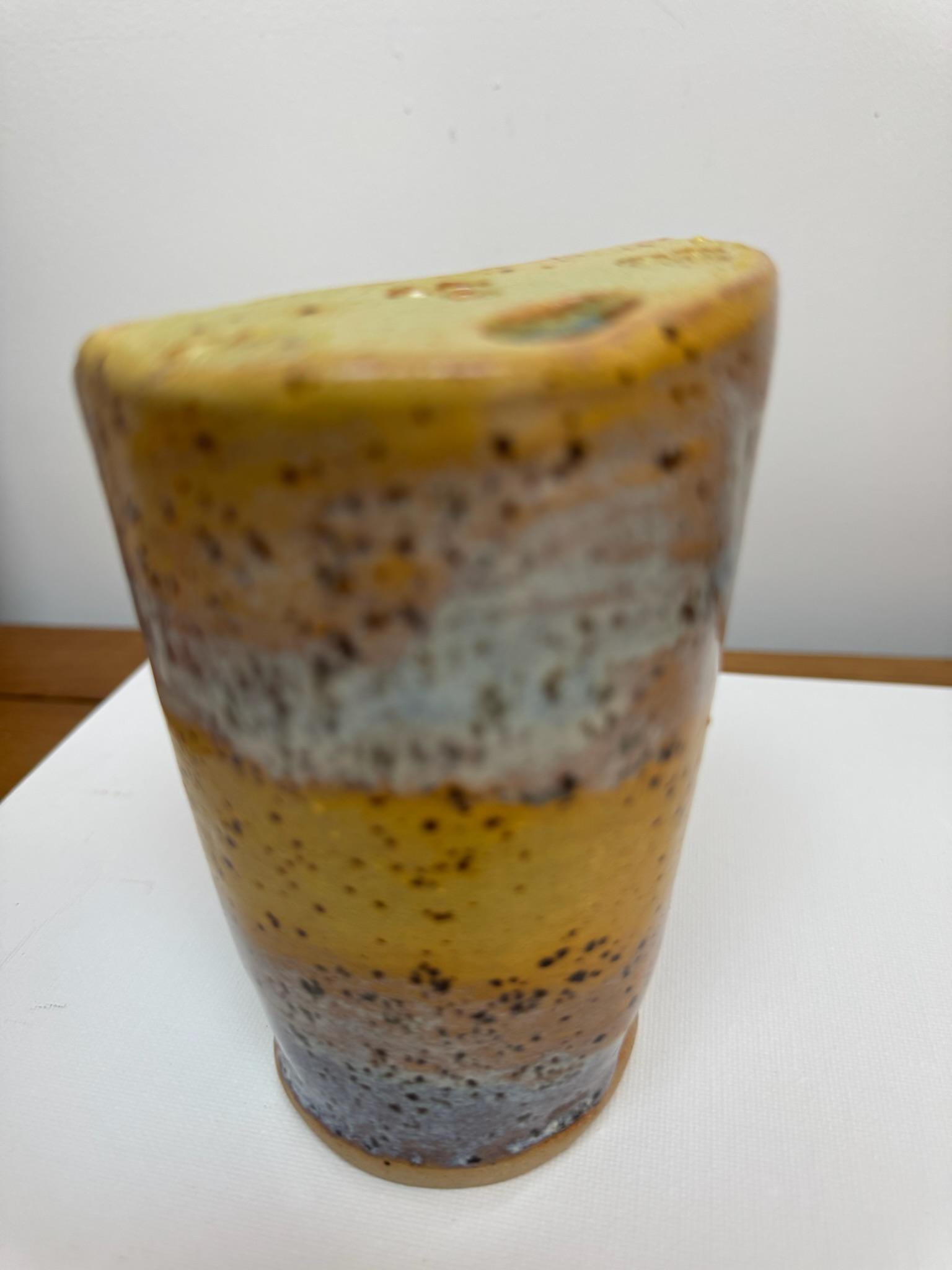 Handmade Pottery Travel Mug with Metal Straw, Reusable Stoneware Cup for Coffee, Tea, & Smoothies - Image 5