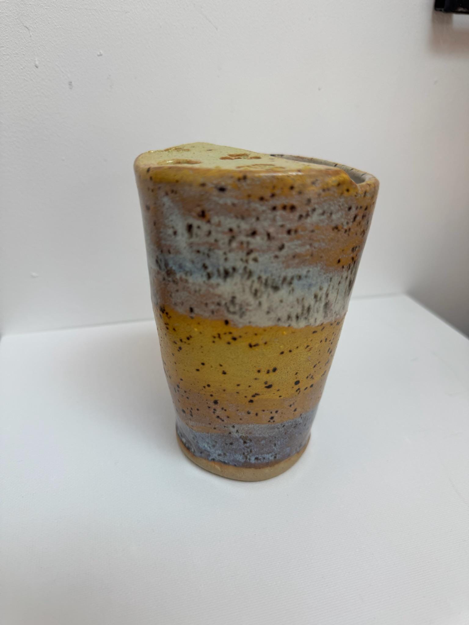 Handmade Pottery Travel Mug with Metal Straw, Reusable Stoneware Cup for Coffee, Tea, & Smoothies - Image 7