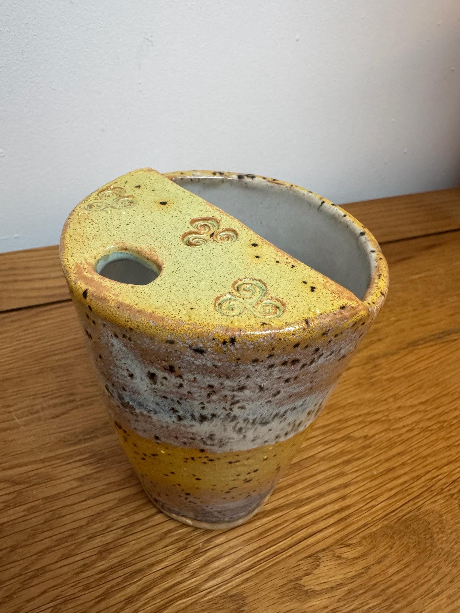 Handmade Pottery Travel Mug with Metal Straw, Reusable Stoneware Cup for Coffee, Tea, & Smoothies - Image 13
