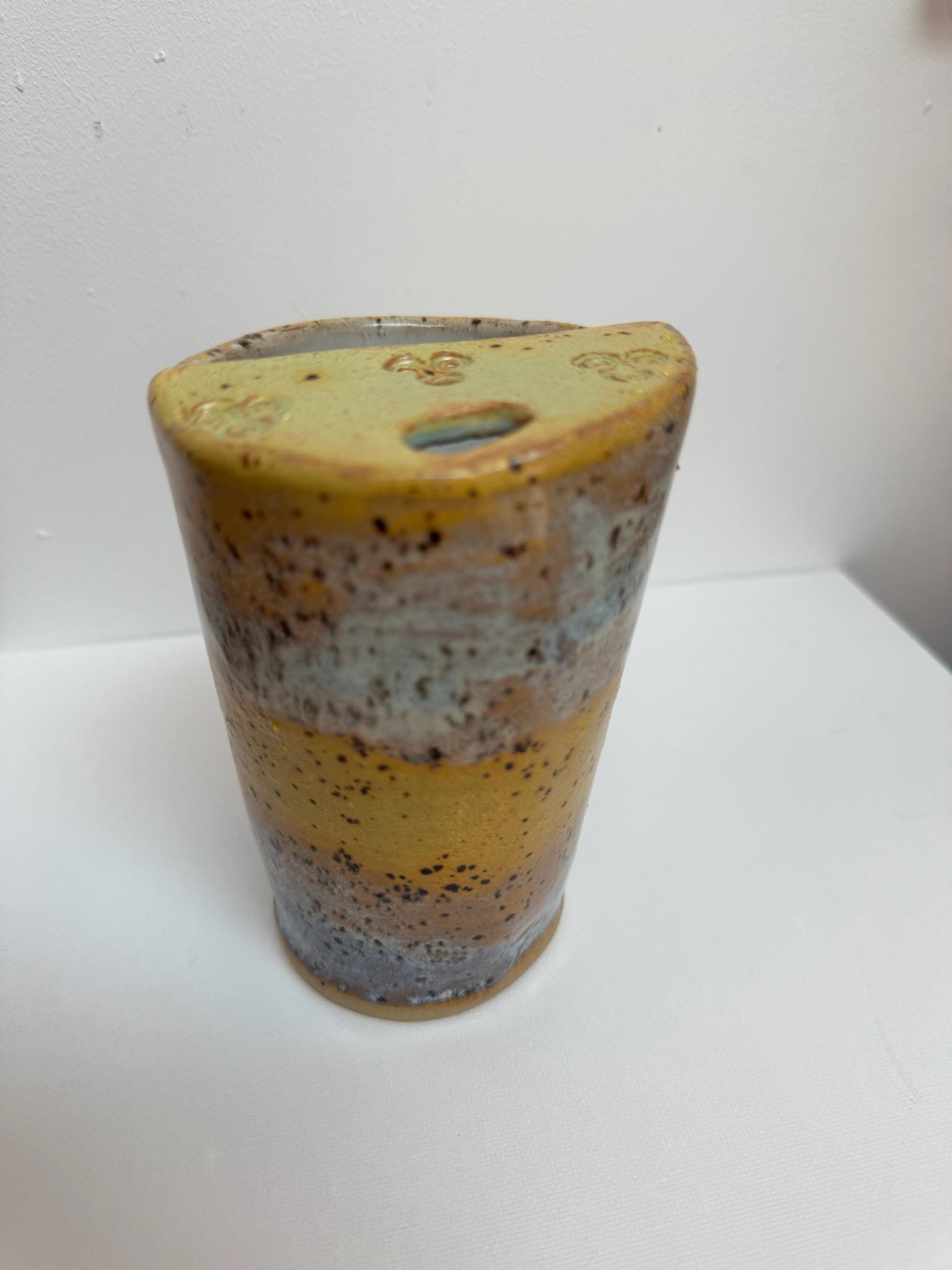 Handmade Pottery Travel Mug with Metal Straw, Reusable Stoneware Cup for Coffee, Tea, & Smoothies - Image 8
