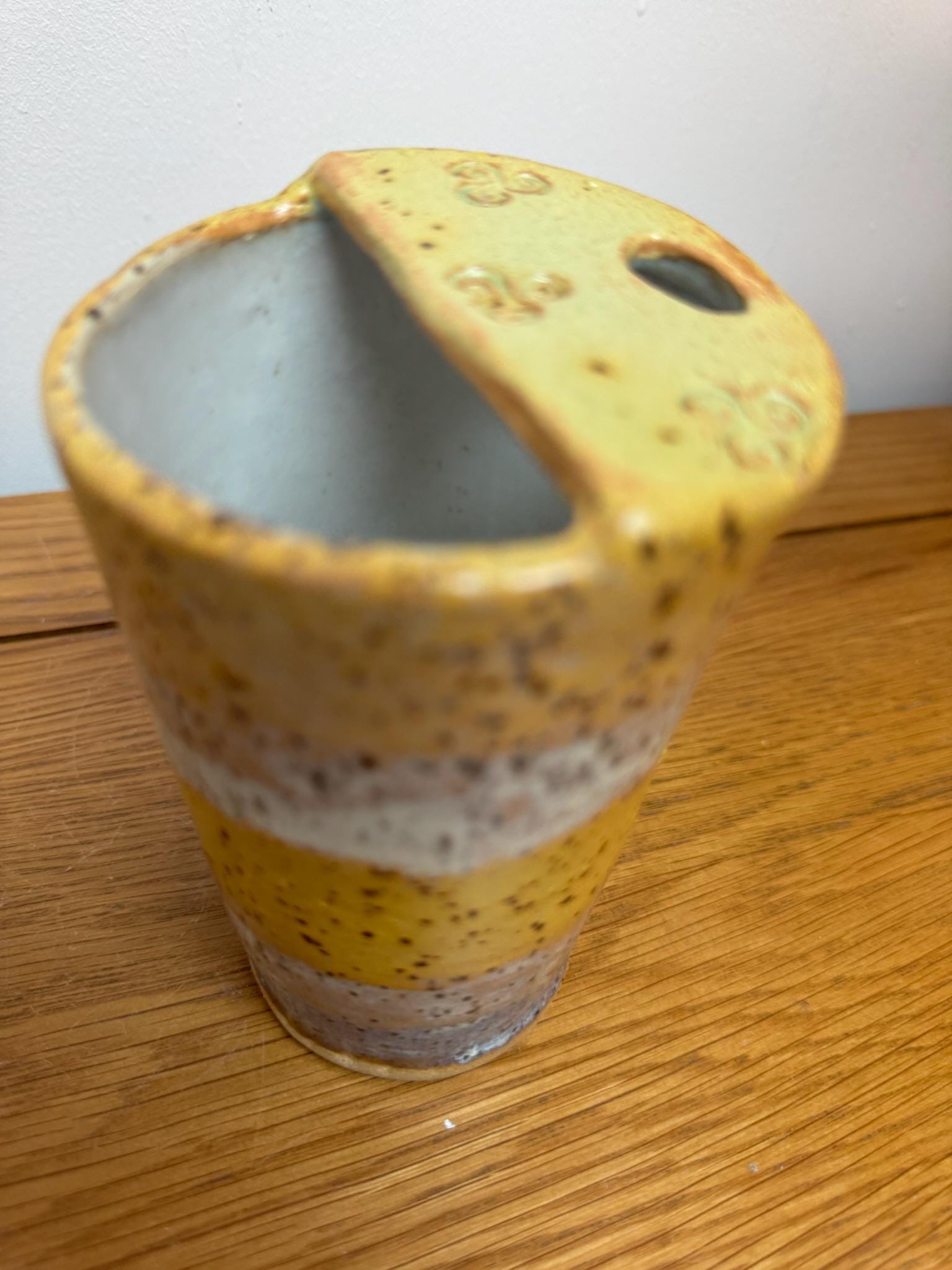 Handmade Pottery Travel Mug with Metal Straw, Reusable Stoneware Cup for Coffee, Tea, & Smoothies - Image 9