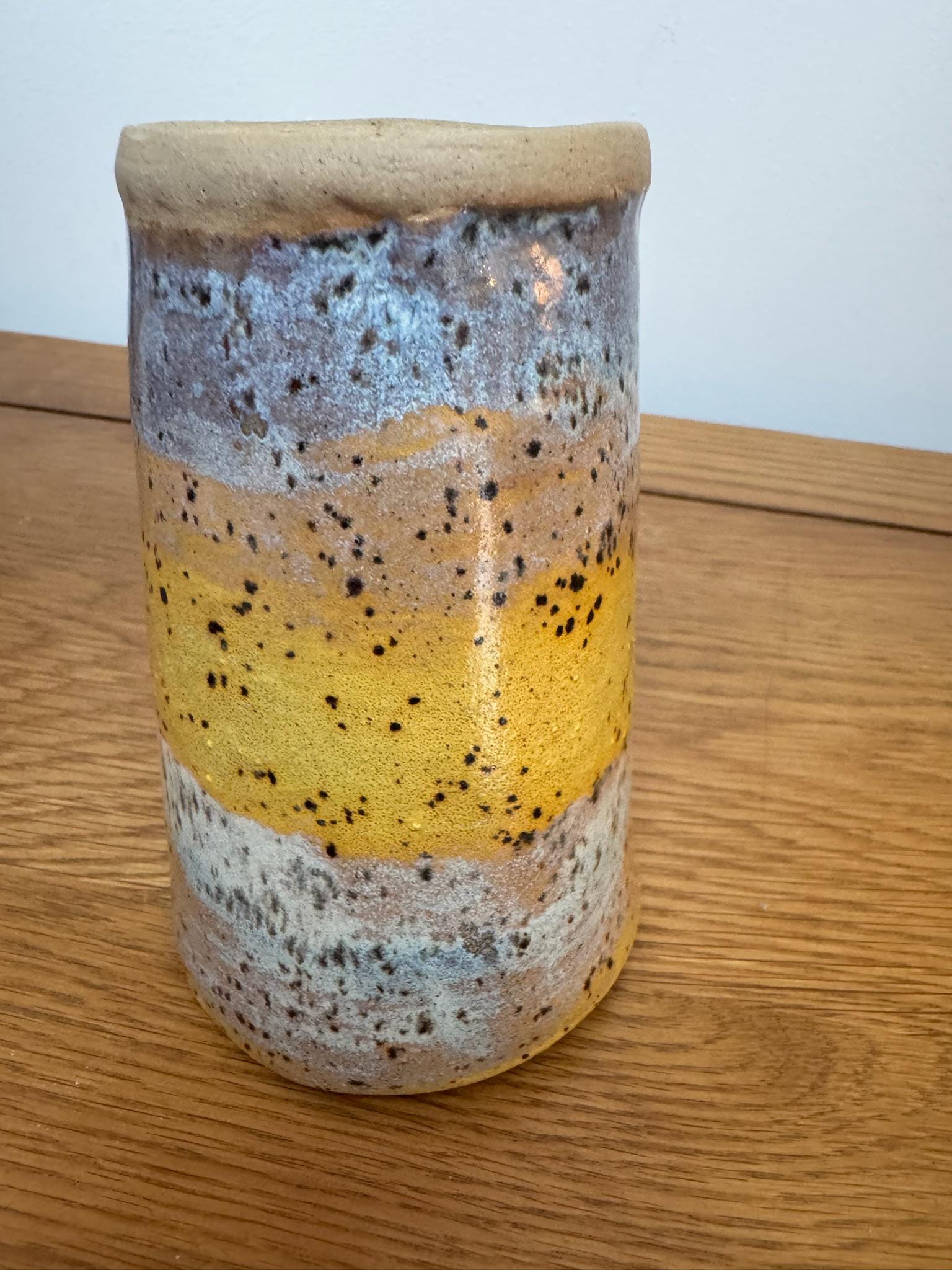 Handmade Pottery Travel Mug with Metal Straw, Reusable Stoneware Cup for Coffee, Tea, & Smoothies - Image 12