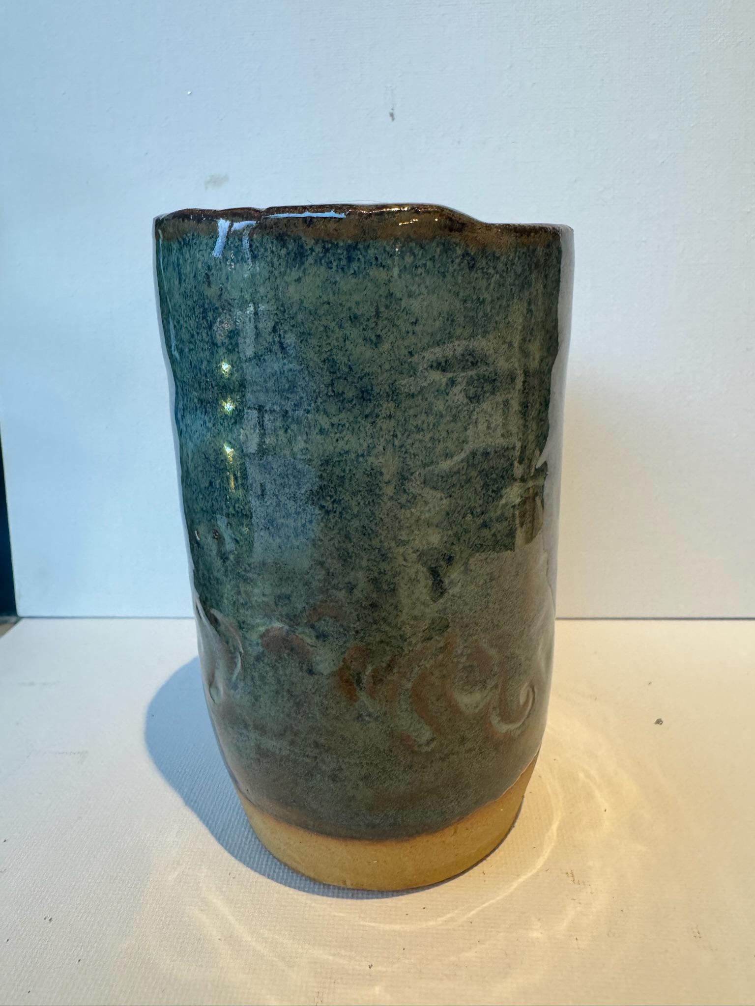 Handmade Ceramic Travel Mug – Reusable Stoneware Cup for Coffee, Tea, & Smoothies - Twilight - Image 4