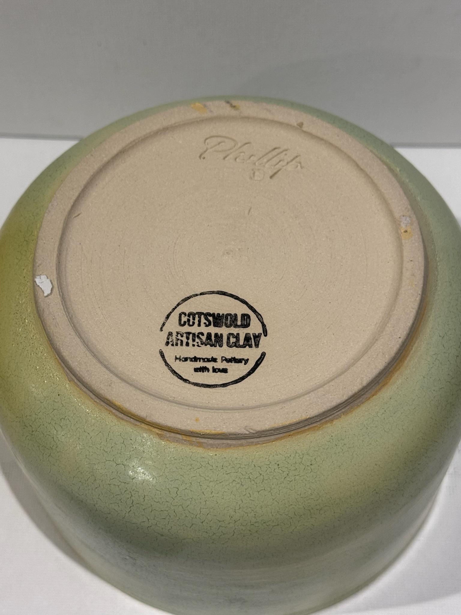Yarn Bowl lime handmade - Image 8