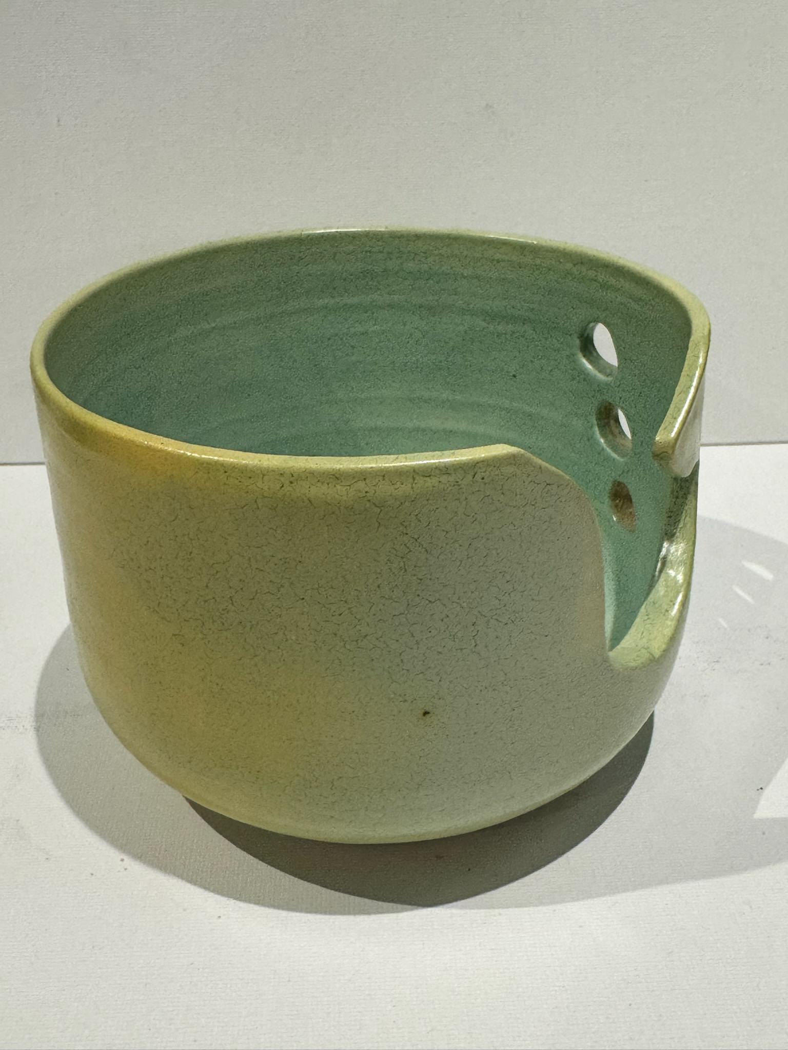 Yarn Bowl lime handmade - Image 5