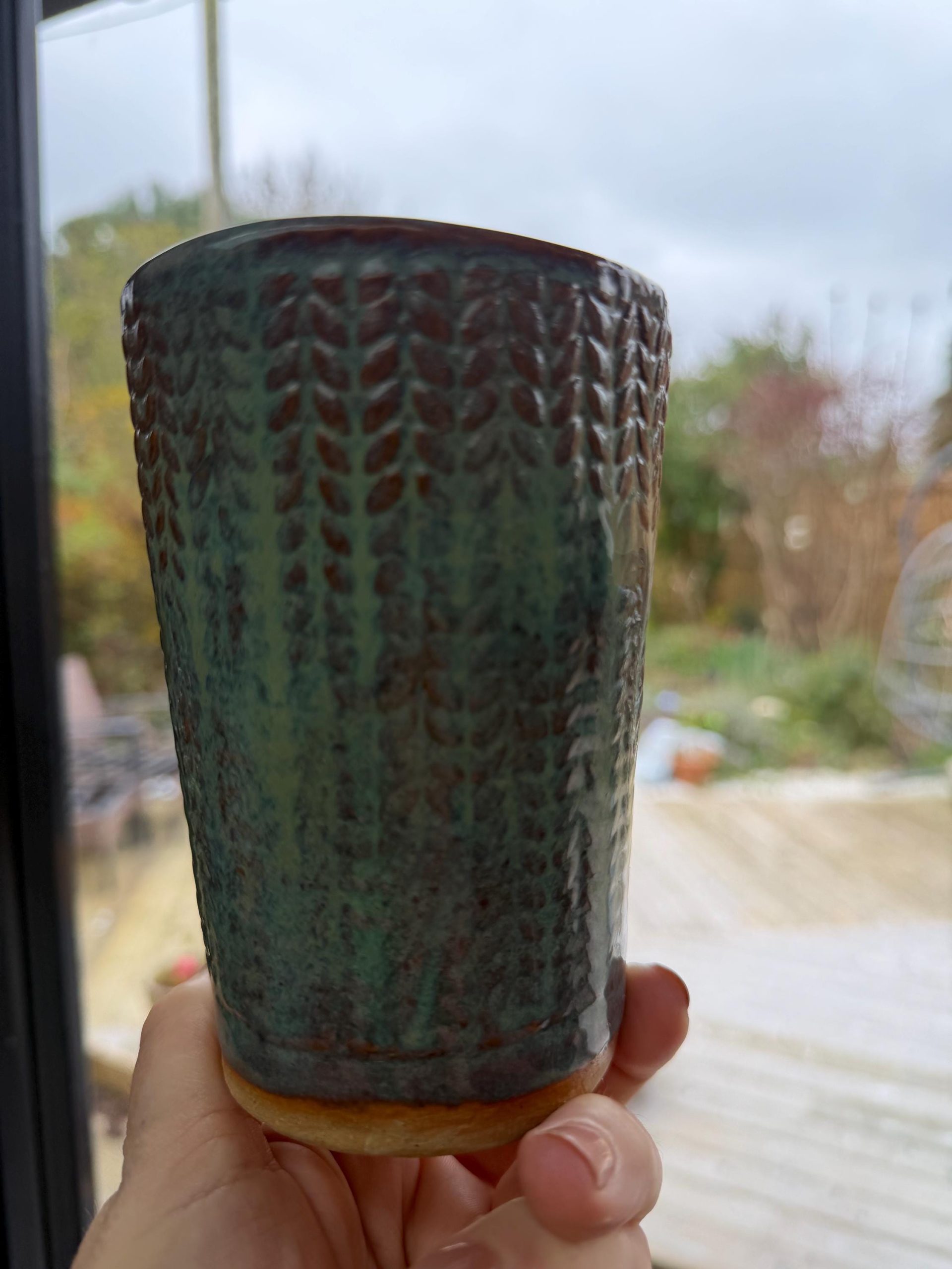 Handmade Ceramic Travel Mug with Metal Straw – Reusable Stoneware Cup for Coffee, Tea, & Smoothies - Image 7