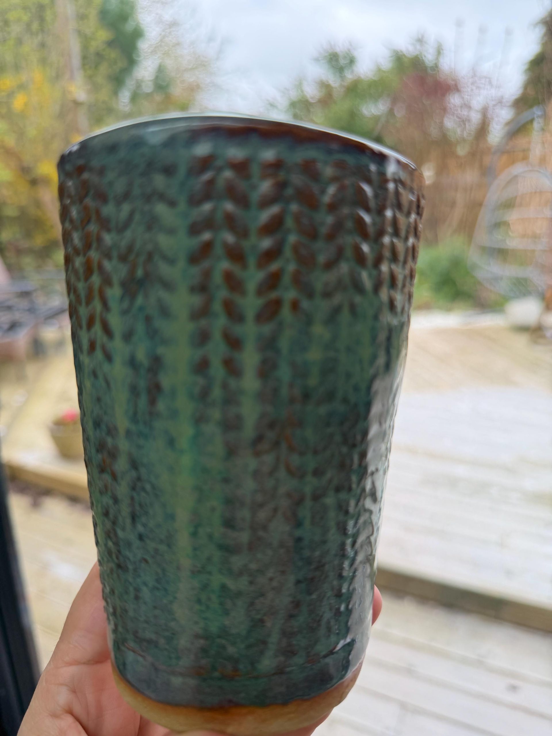 Handmade Ceramic Travel Mug with Metal Straw – Reusable Stoneware Cup for Coffee, Tea, & Smoothies - Image 6