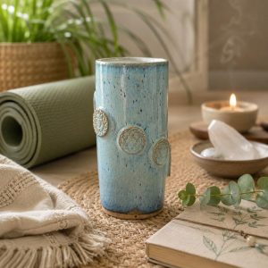 Handmade Chakra Ceramic coffee, tea, matcha Travel Mug – Stoneware Cup