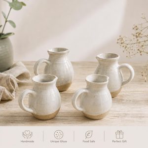 Handmade Ceramic Jug, Speckled Stoneware Pitcher, Milk Jug, Water Carafe, Pottery Gift
