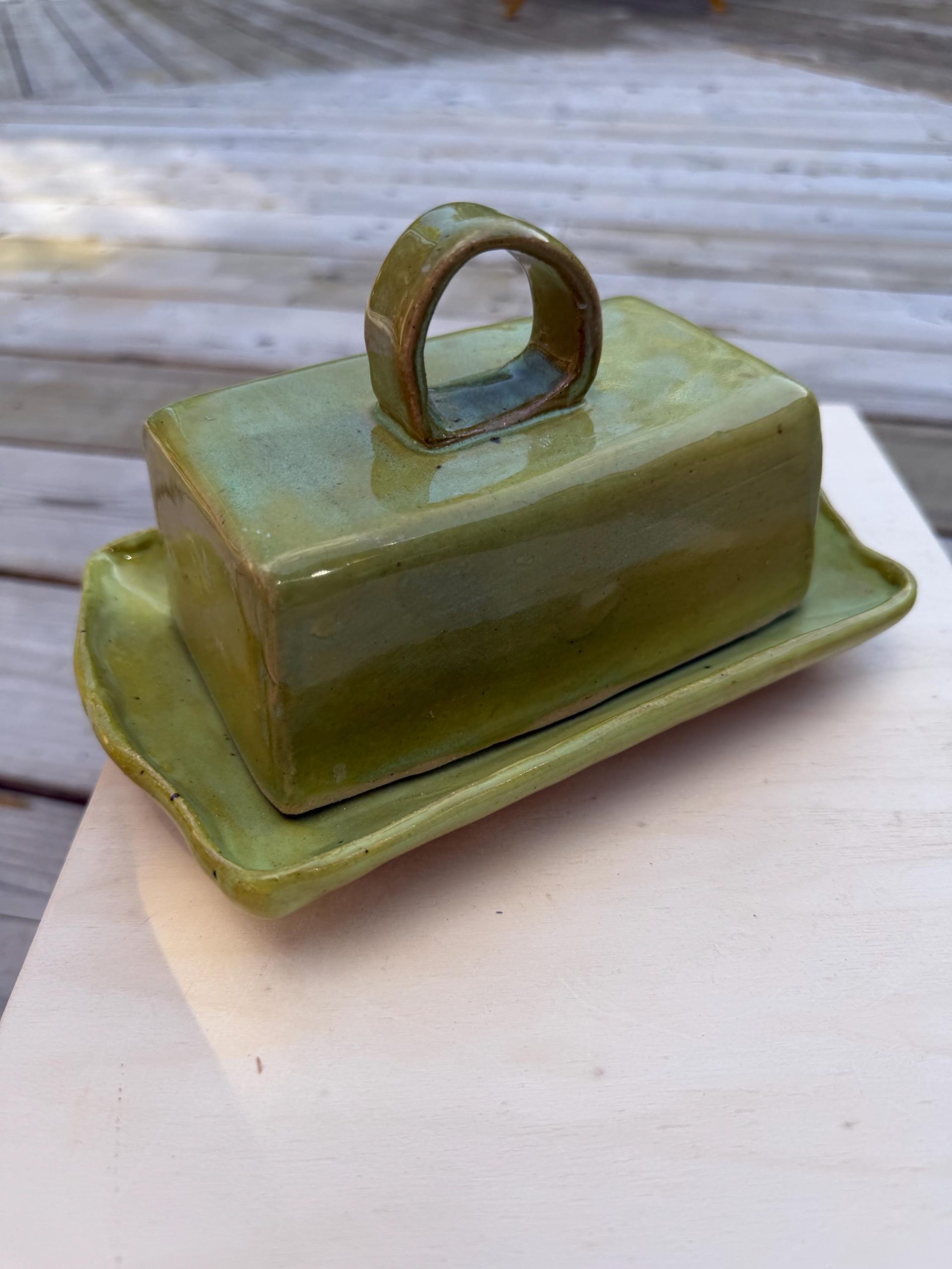 Handmade Ceramic Butter Dish, cheese dish - Image 2