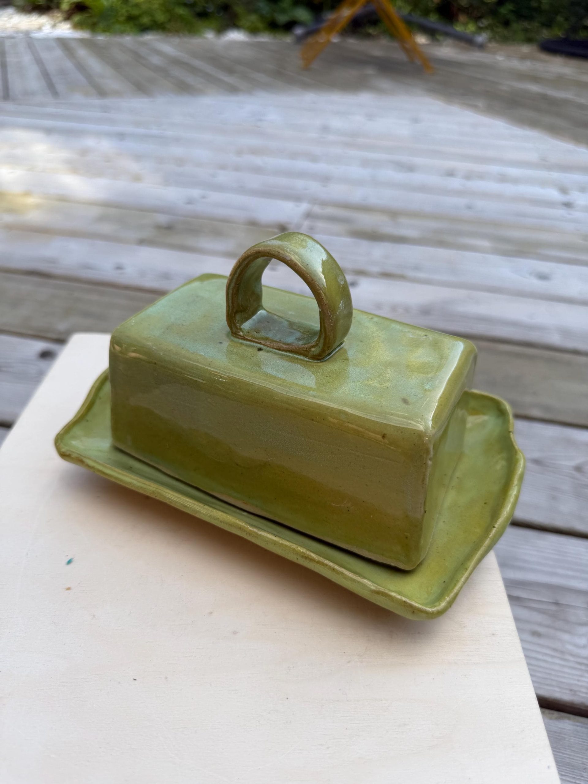 Handmade Ceramic Butter Dish, cheese dish