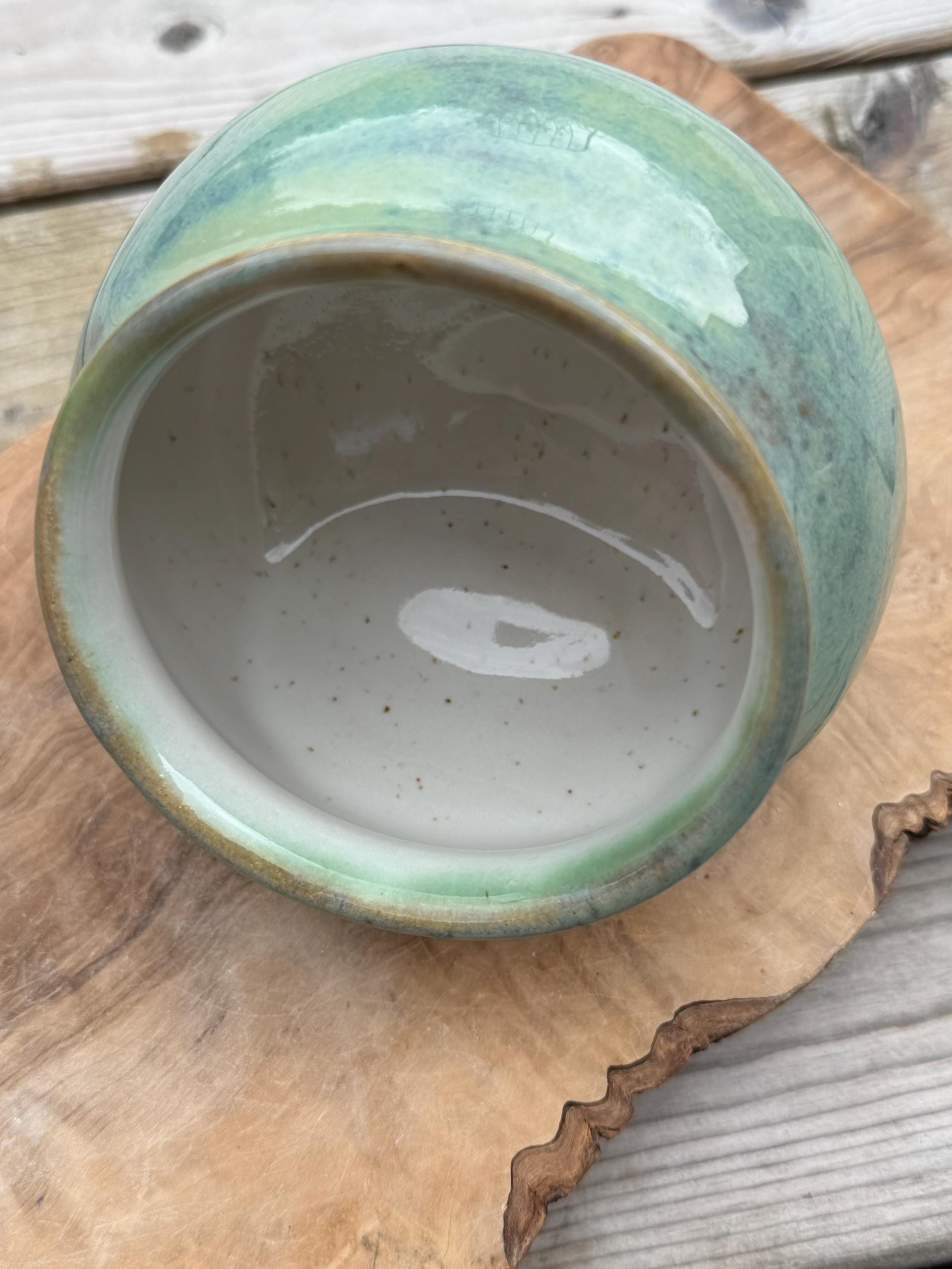 Handmade Pottery Salt Pig dispenser | Ceramic Kitchen Salt Holder container - Image 5