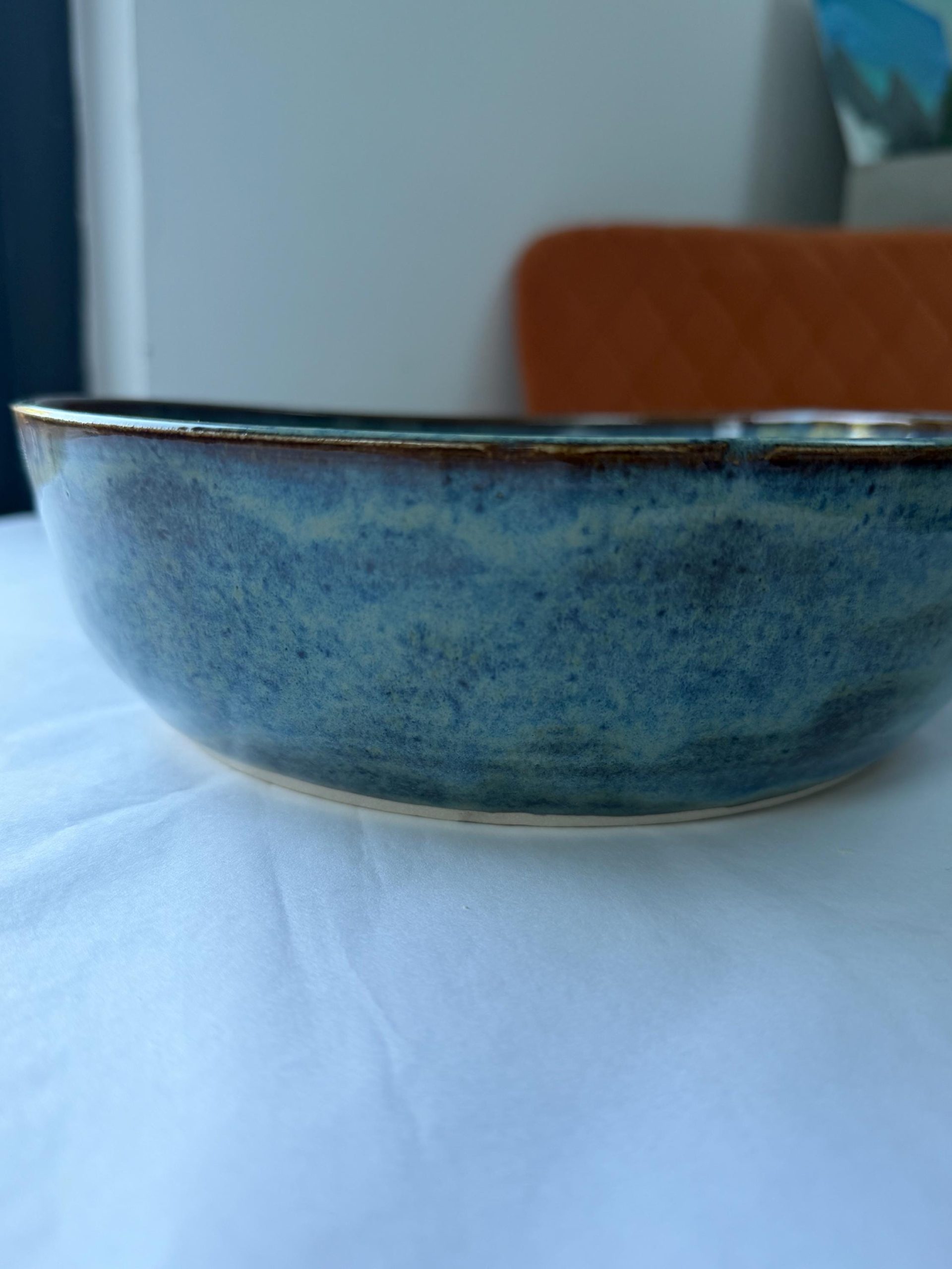 Hand Thrown Stoneware Ceramic Serving Bowls - Image 9