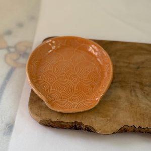 Handmade Ceramic Spoon Rest | Wheel Thrown Stoneware Kitchen Utensil Holder