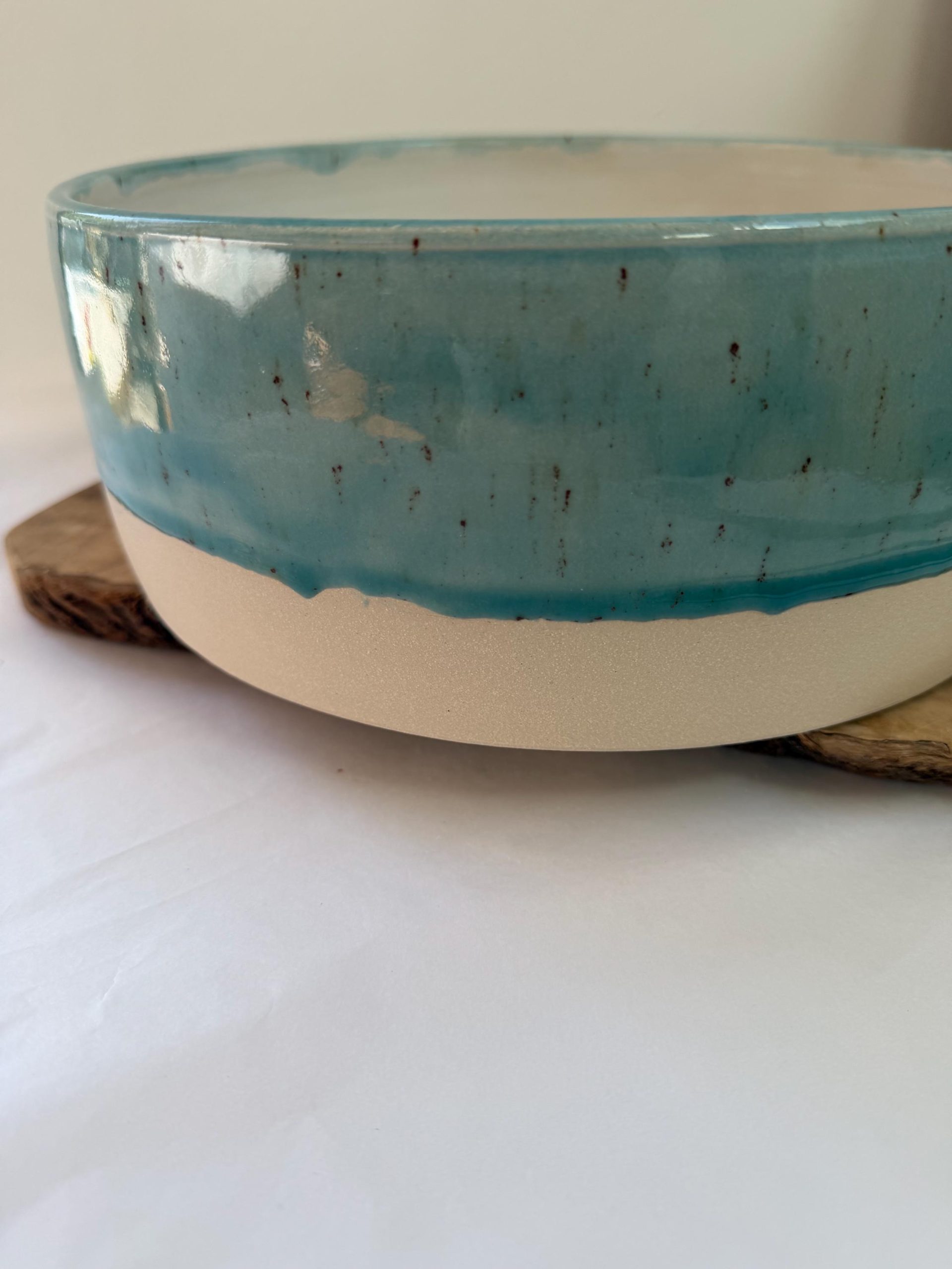 Hand Thrown Stoneware Ceramic Serving Bowls - Image 6