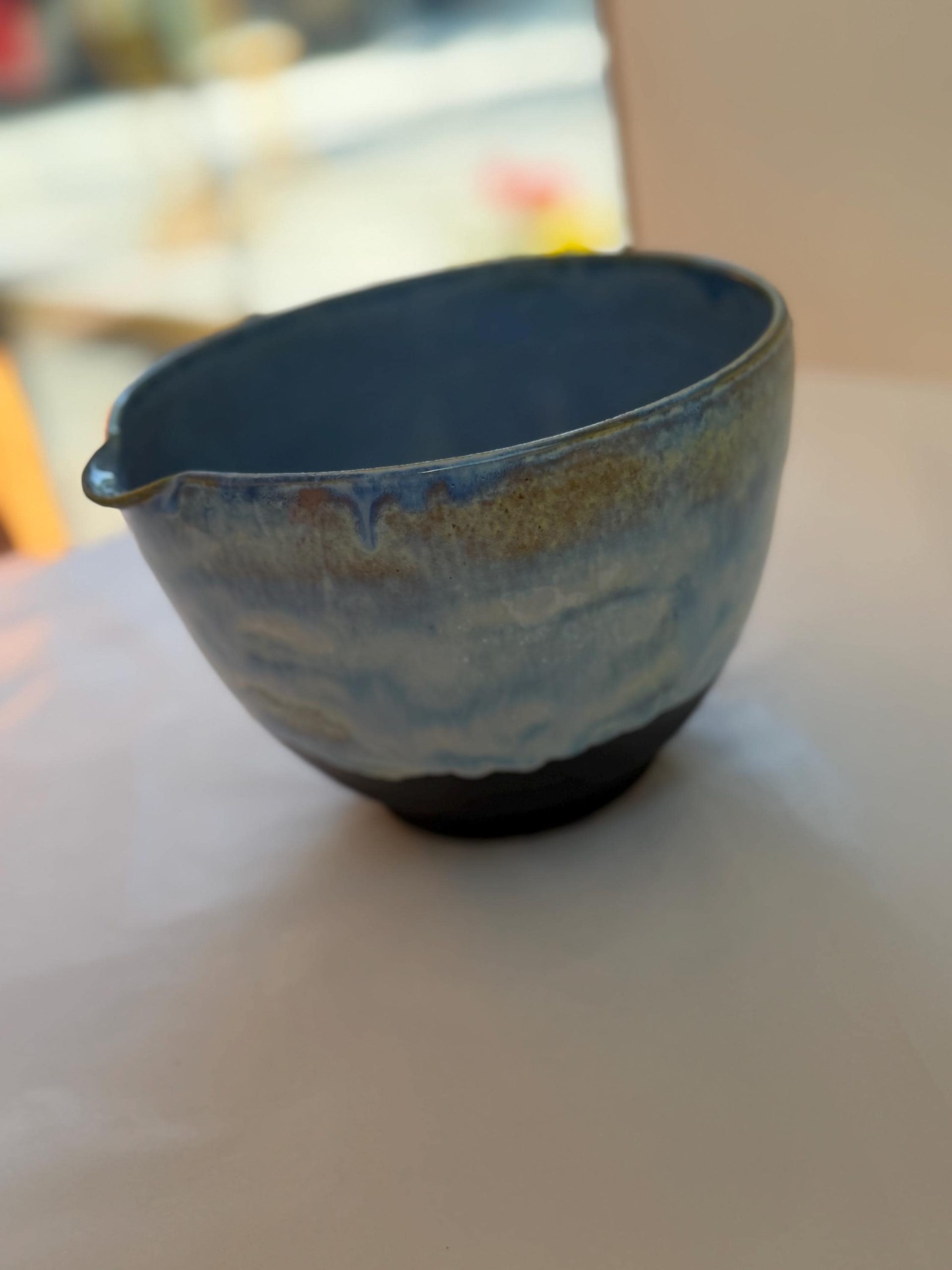 Hand Thrown Ramen, Noodle, soup, serving , mixing Bowl with chopsticks - Image 3