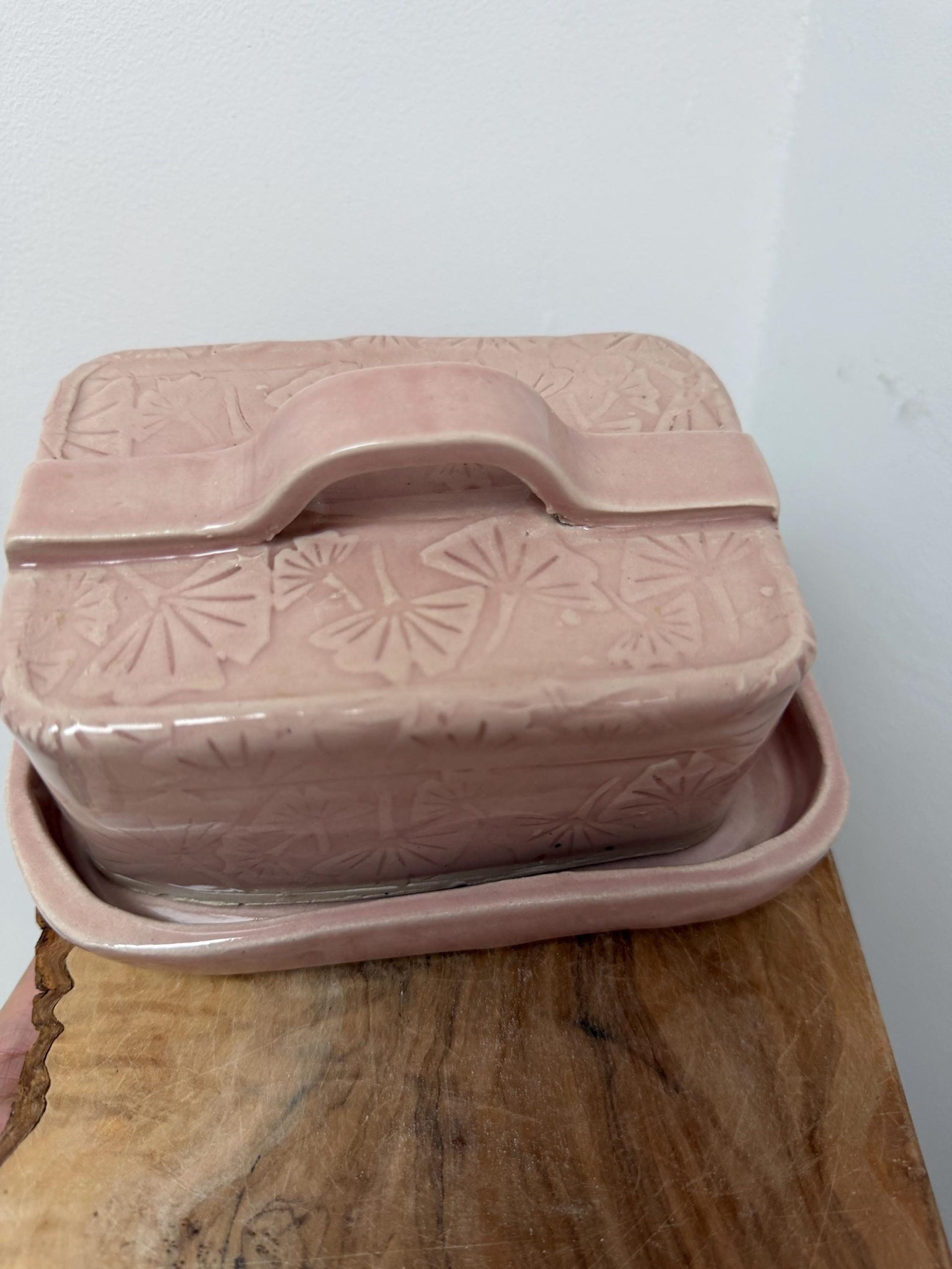 Handmade Butter/ cheese/Pate Dish pink - Image 15