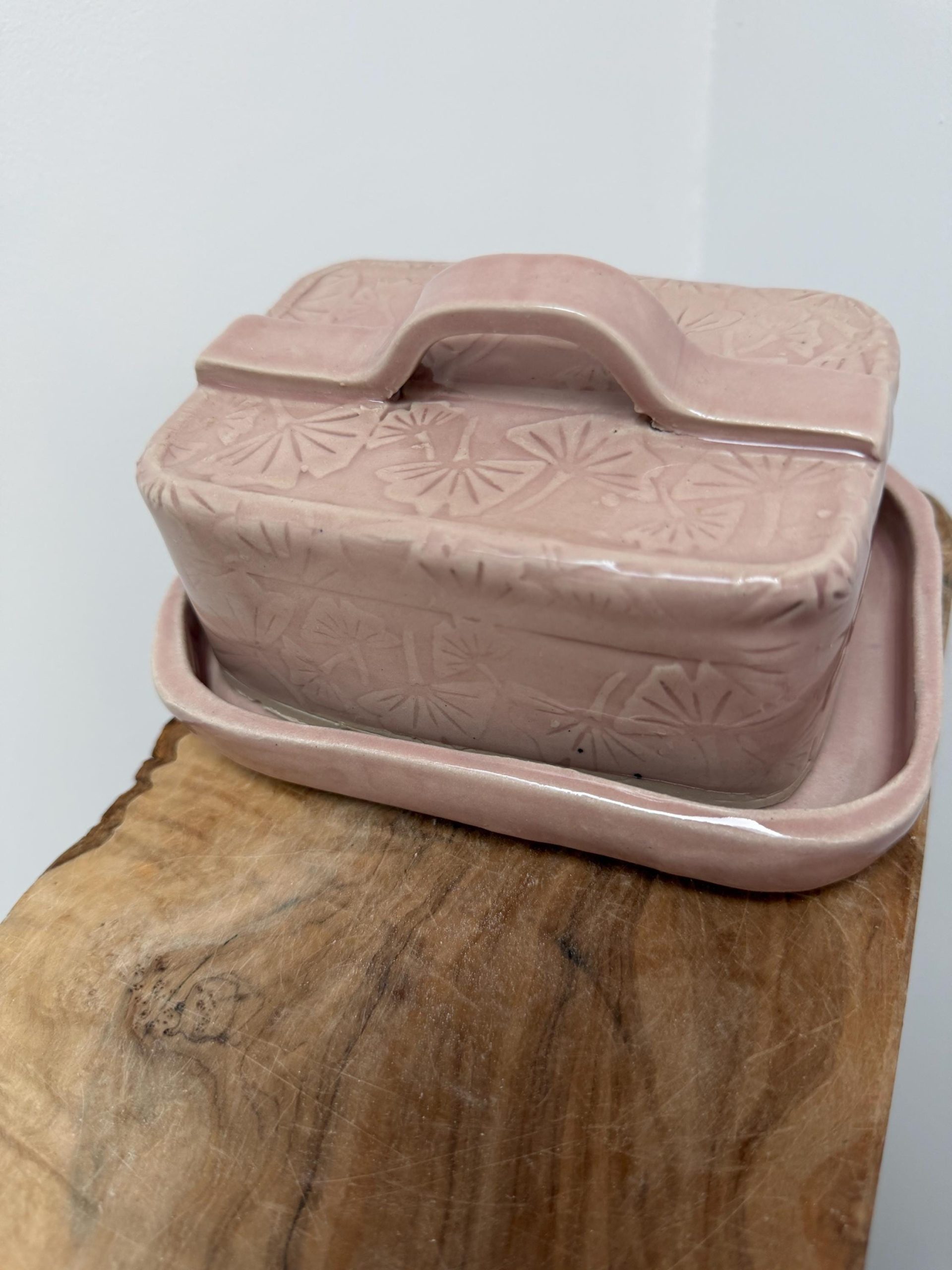 Handmade Butter/ cheese/Pate Dish pink - Image 14