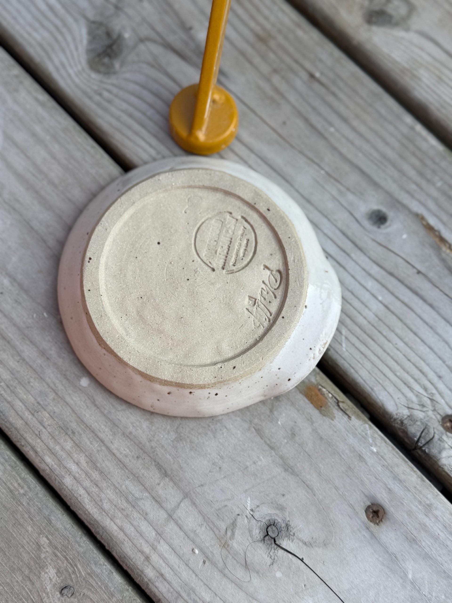 Handmade Ceramic Spoon Rest white - Image 5