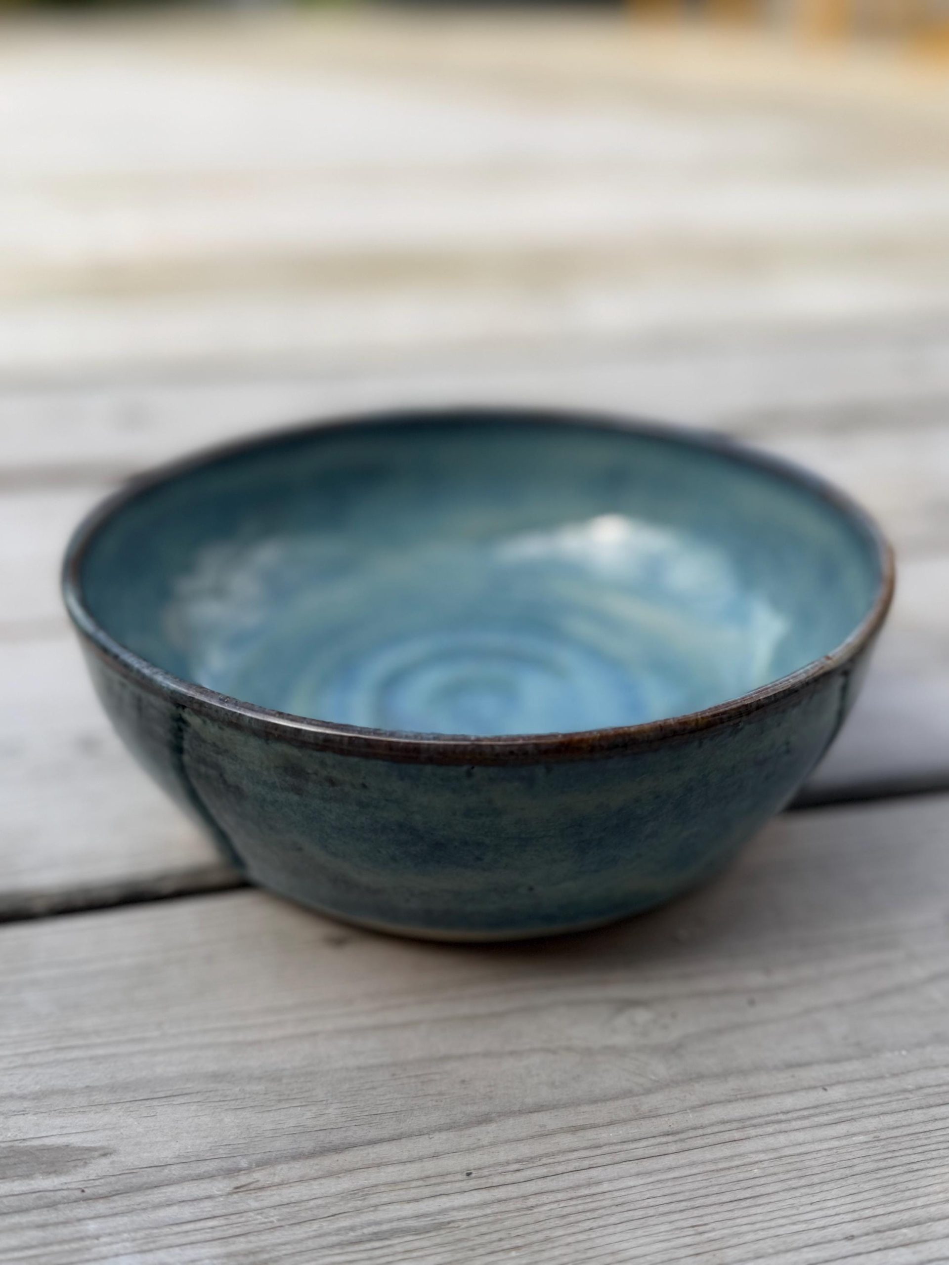 Hand Thrown Stoneware Ceramic Serving Bowls - Image 2