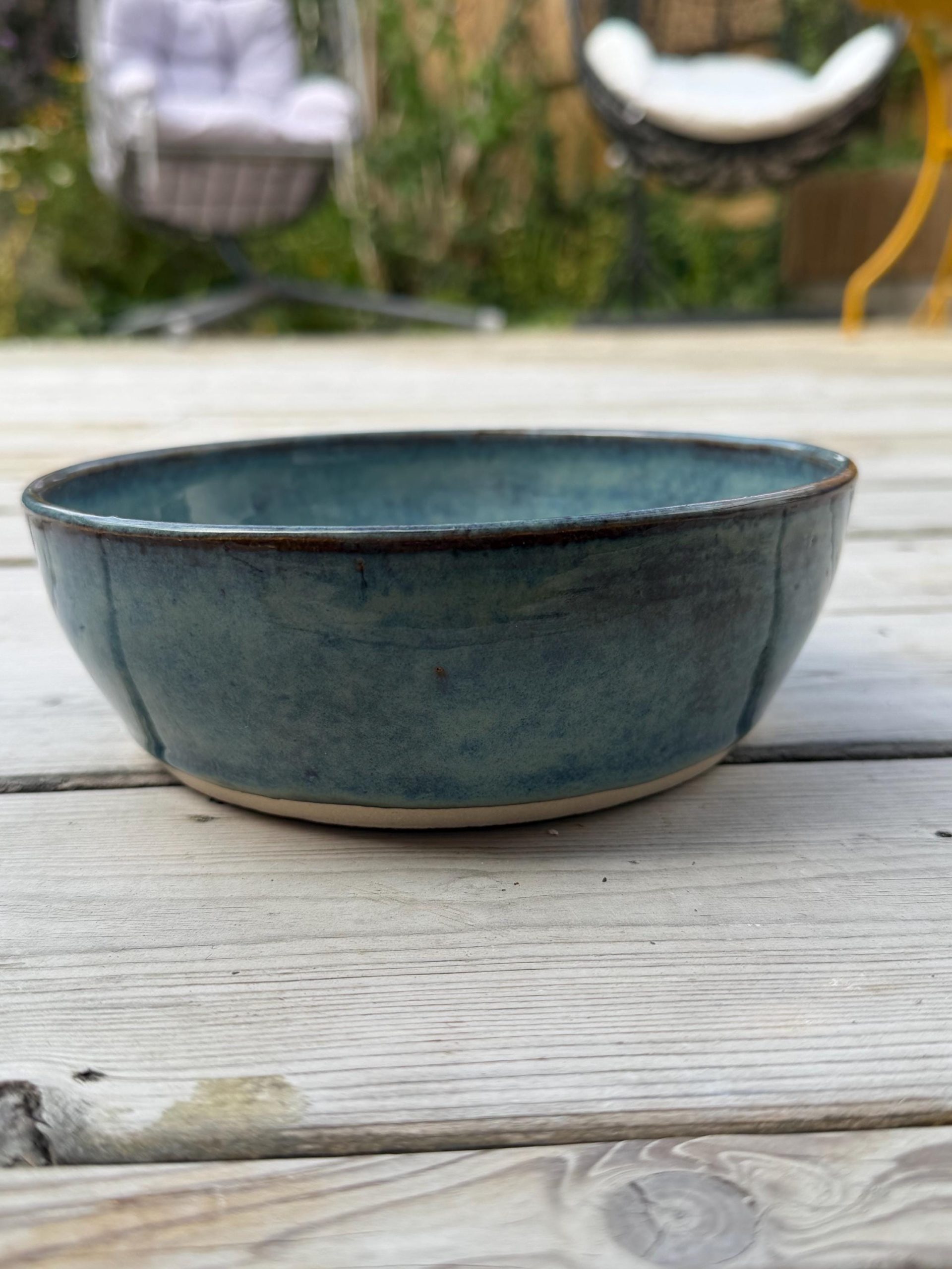 Hand Thrown Stoneware Ceramic Serving Bowls - Image 5