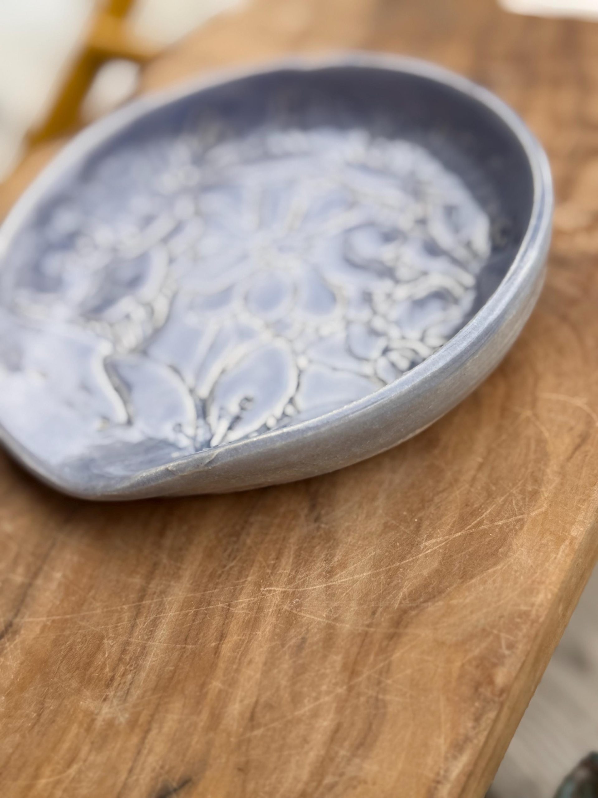 Handmade Ceramic Spoon Rest | Wheel Thrown Stoneware Kitchen Utensil Holder - Image 4
