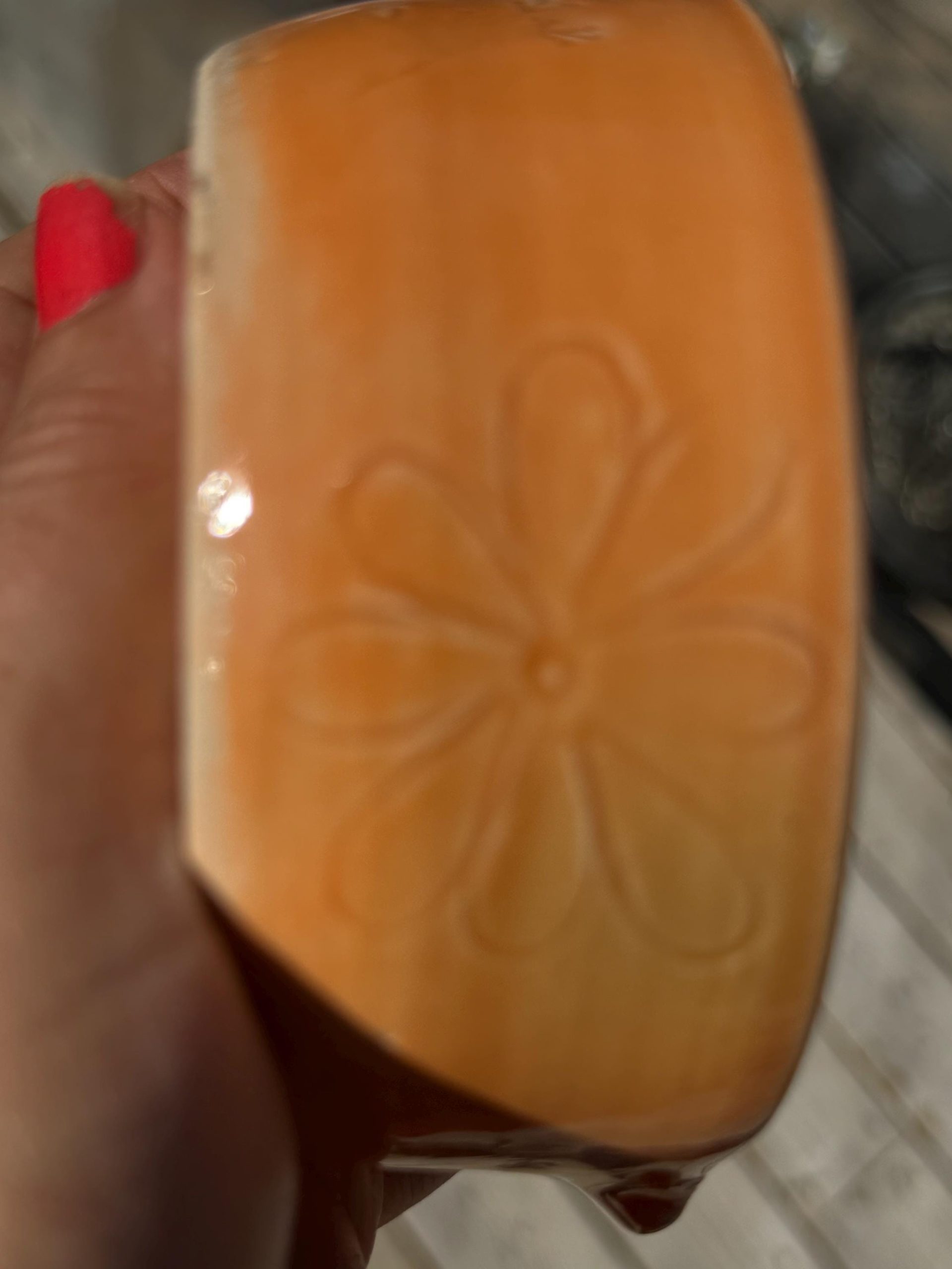 Handmade Ceramic Herb Stripper Garlic Grater Bowl, Kitchen Tool, Dressing Dish orange - Image 4