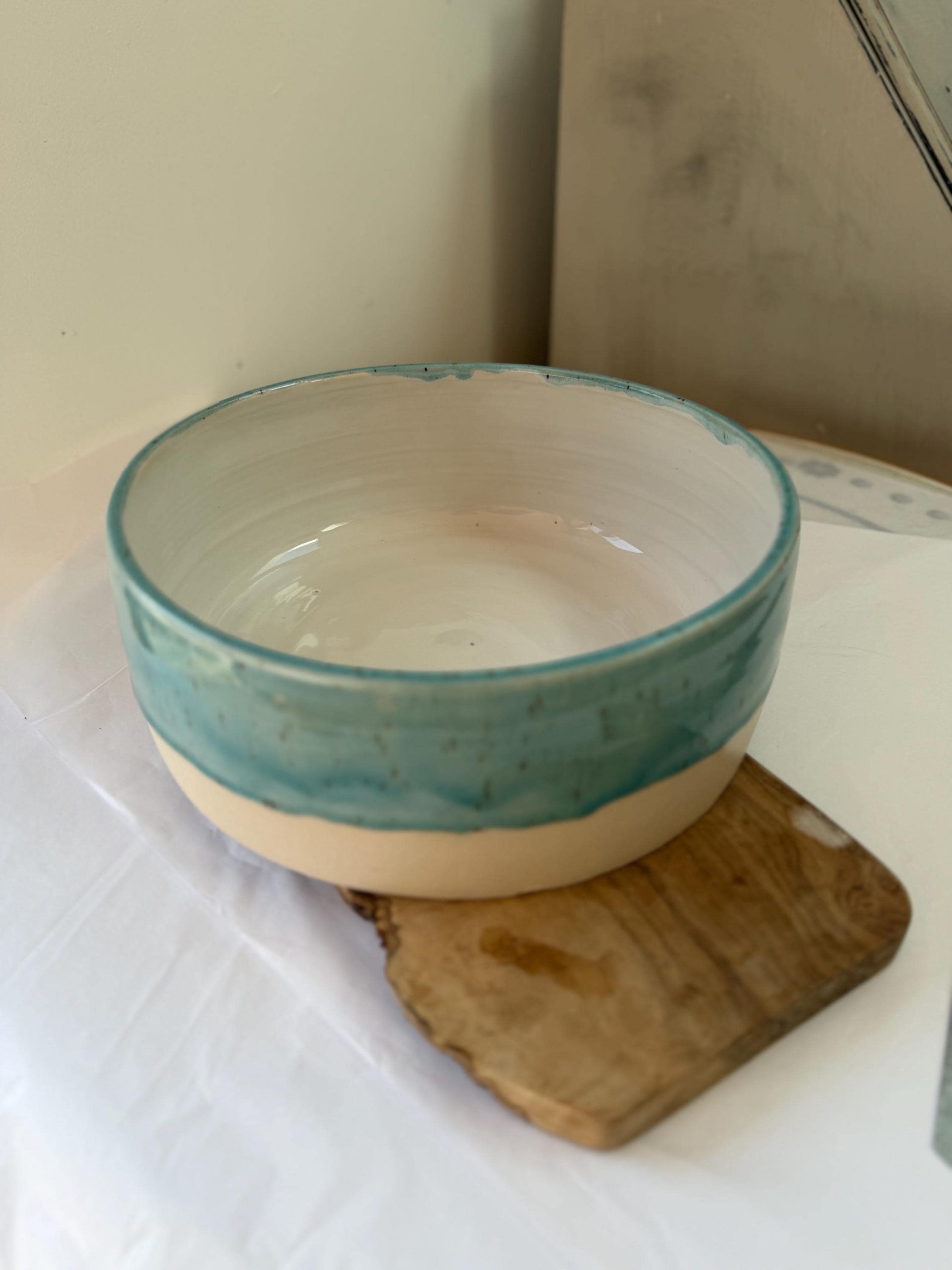 Hand Thrown Stoneware Ceramic Serving Bowls - Image 3
