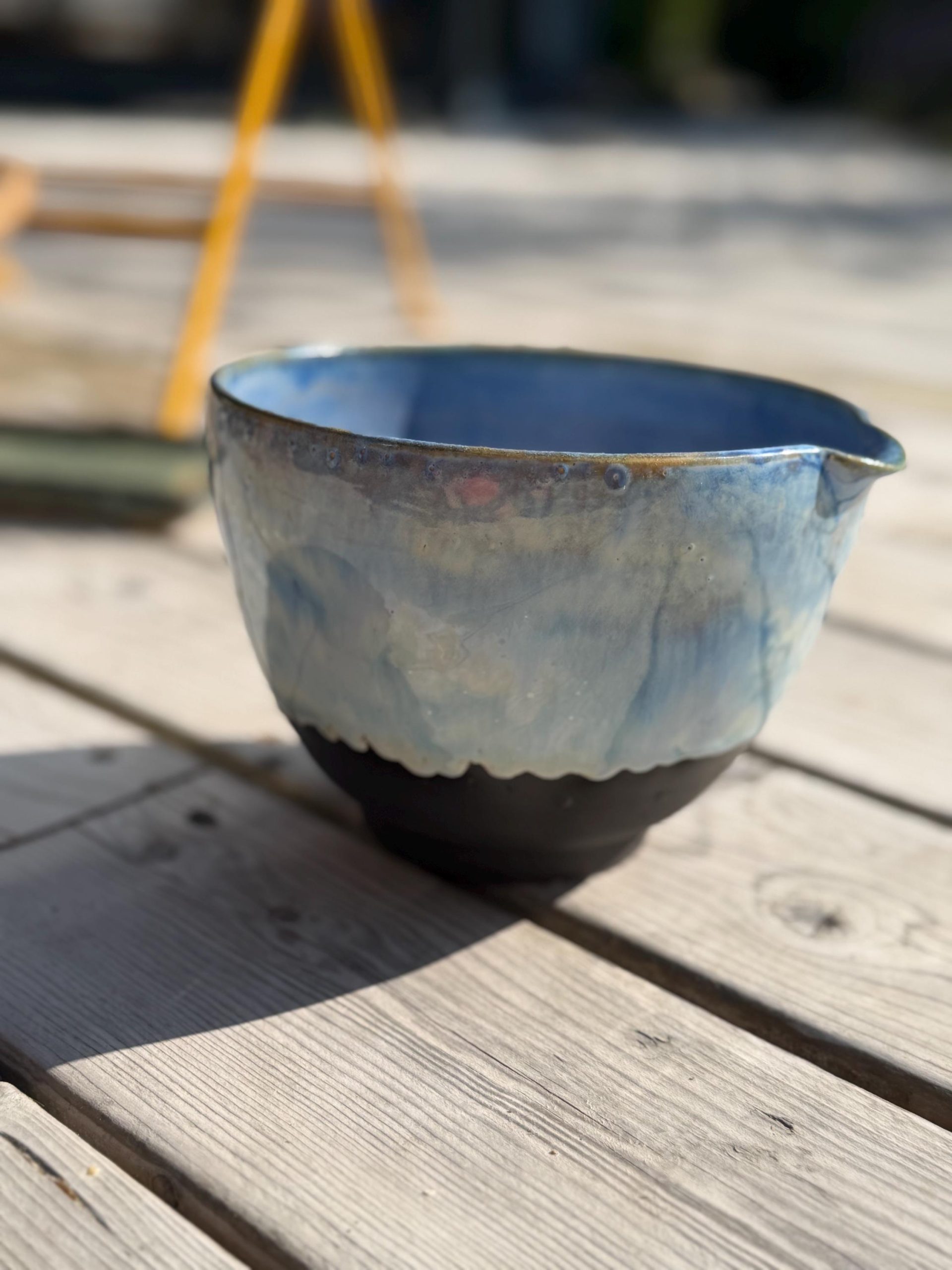 Hand Thrown Ramen, Noodle, soup, serving , mixing Bowl with chopsticks - Image 2