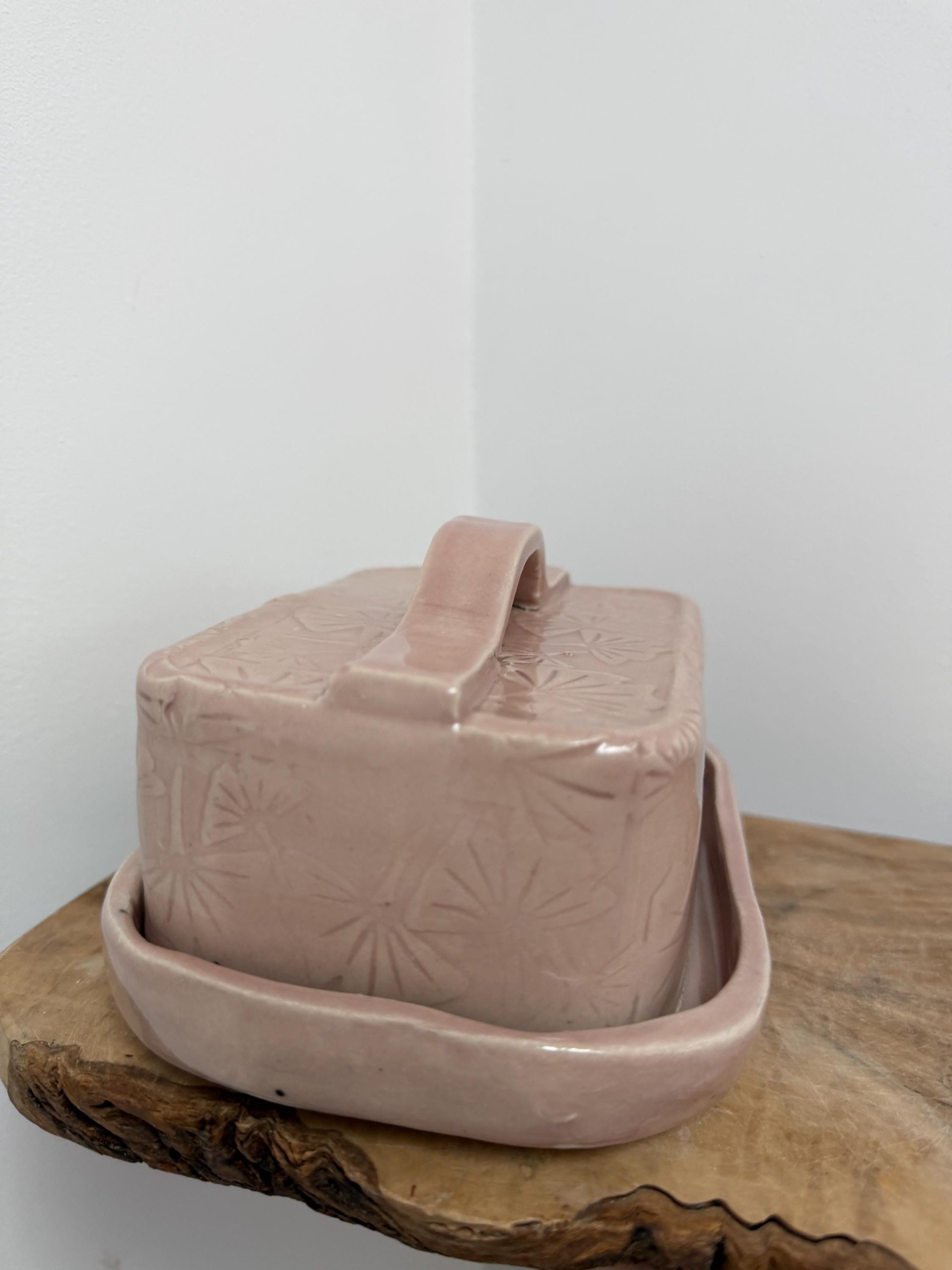 Handmade Butter/ cheese/Pate Dish pink - Image 17