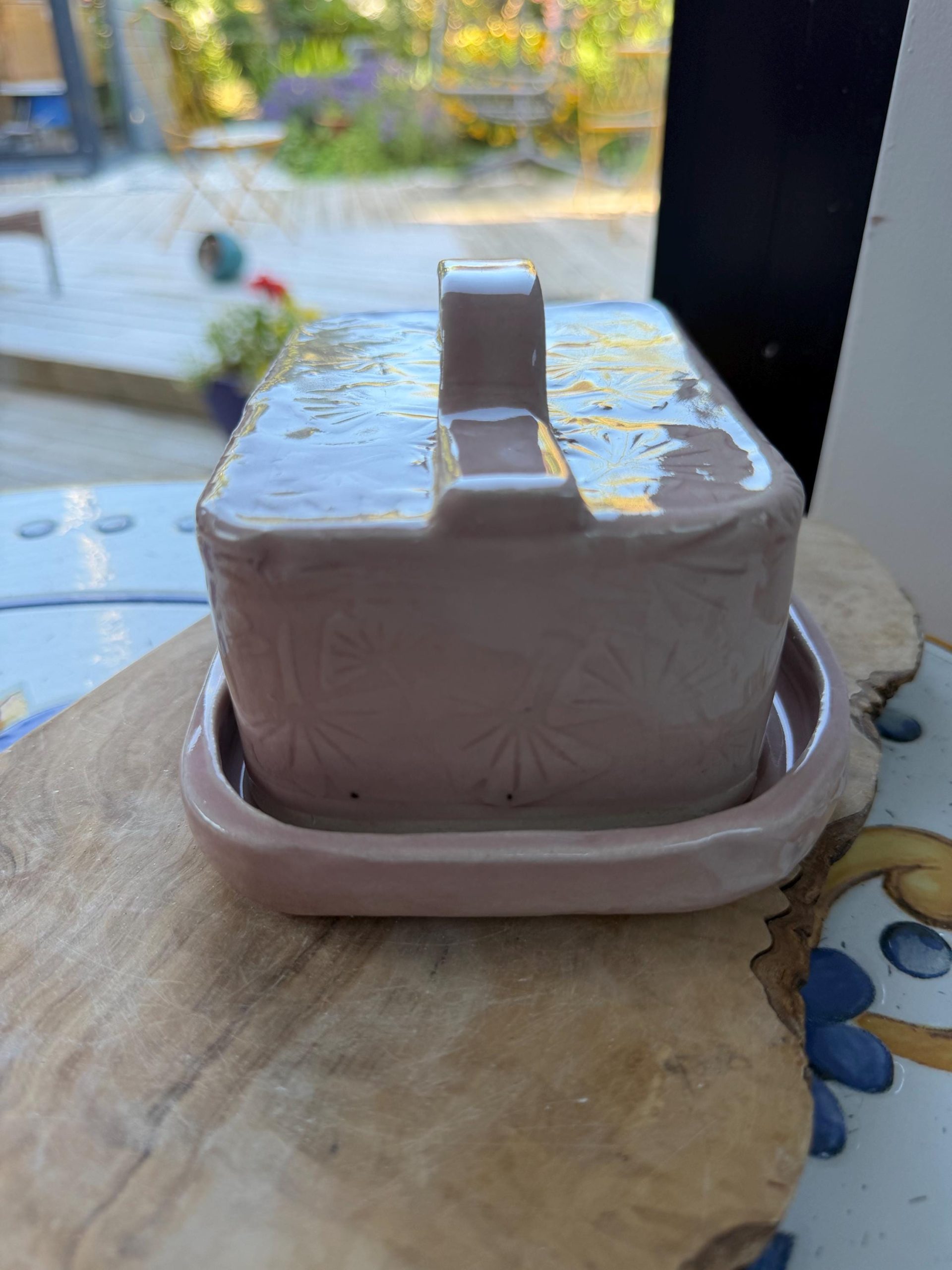 Handmade Butter/ cheese/Pate Dish pink - Image 13
