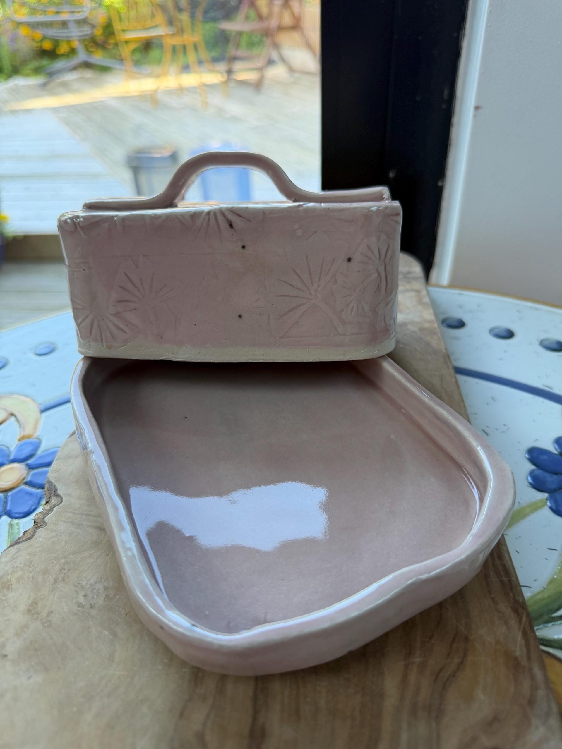 Handmade Butter/ cheese/Pate Dish pink - Image 18