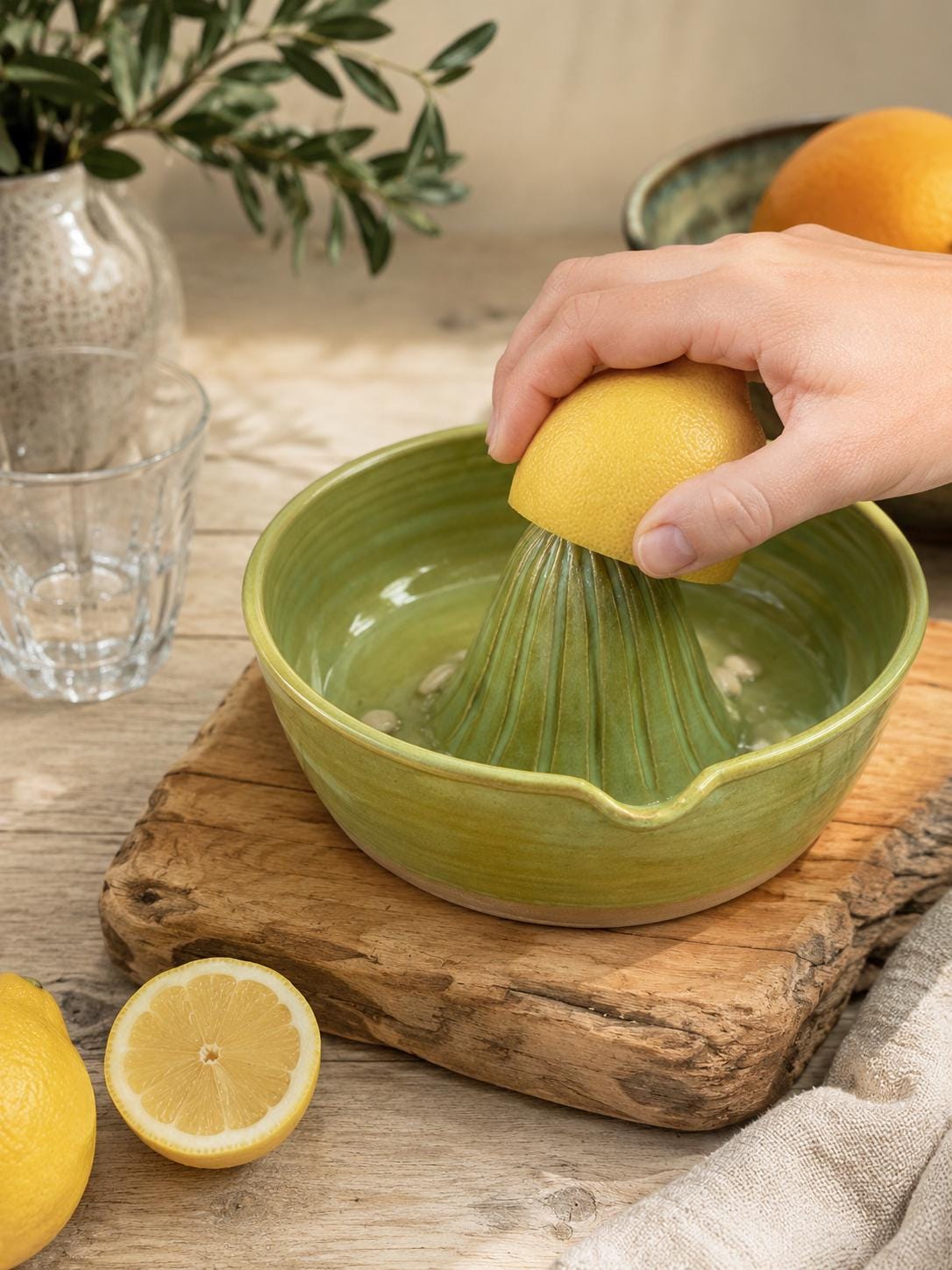 Citrus Juicer | Stoneware Lemon,lime Squeezer | Grapefruit & Orange Juicer | Pottery Kitchen Gift Handmade