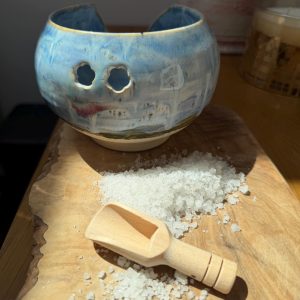 Salt Pig Bowl: UK Artisan Pottery for Olives, Sugar, Nuts