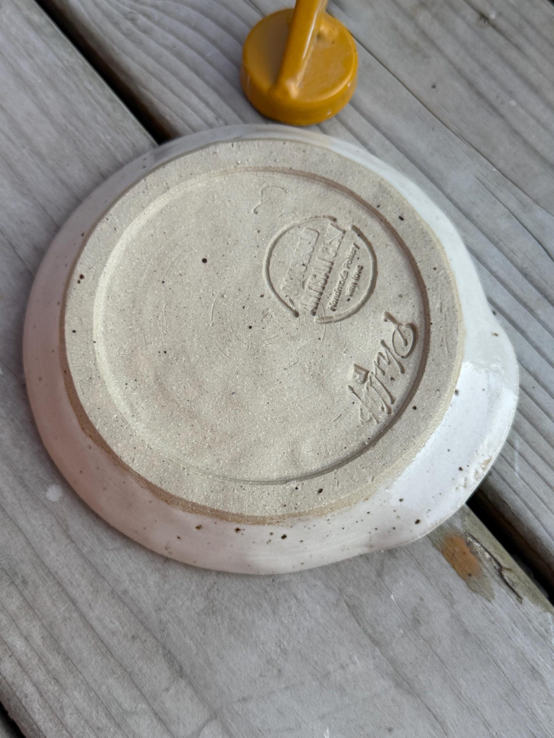 Handmade Ceramic Spoon Rest white - Image 6