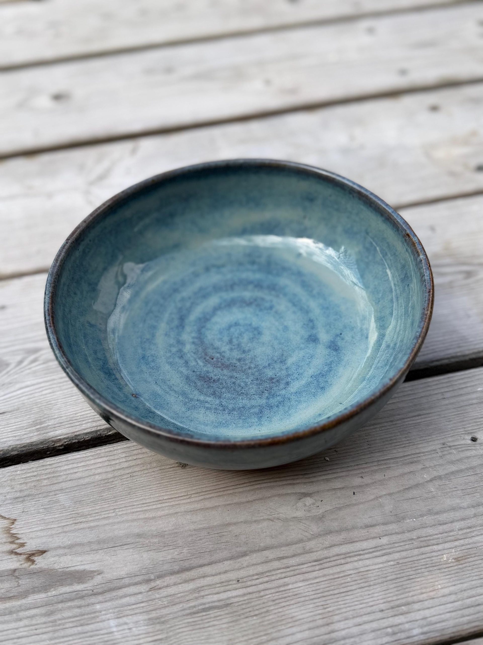 Hand Thrown Stoneware Ceramic Serving Bowls - Image 3