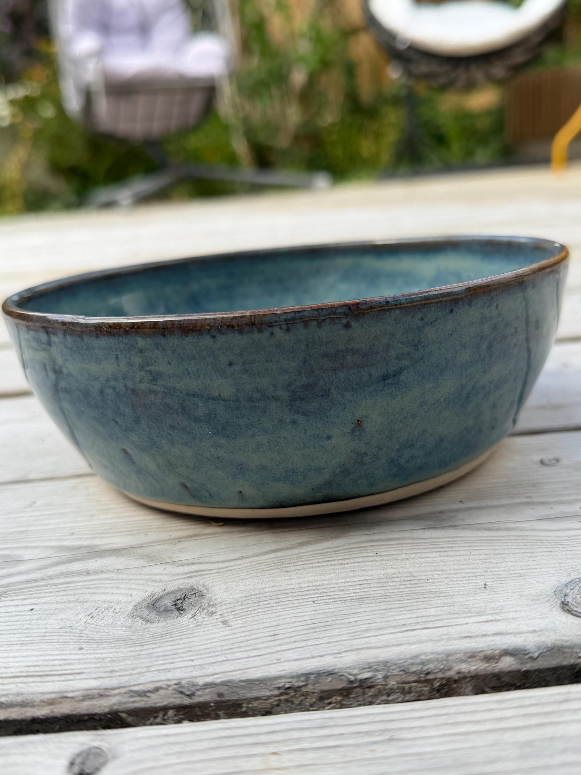 Hand Thrown Stoneware Ceramic Serving Bowls - Image 4
