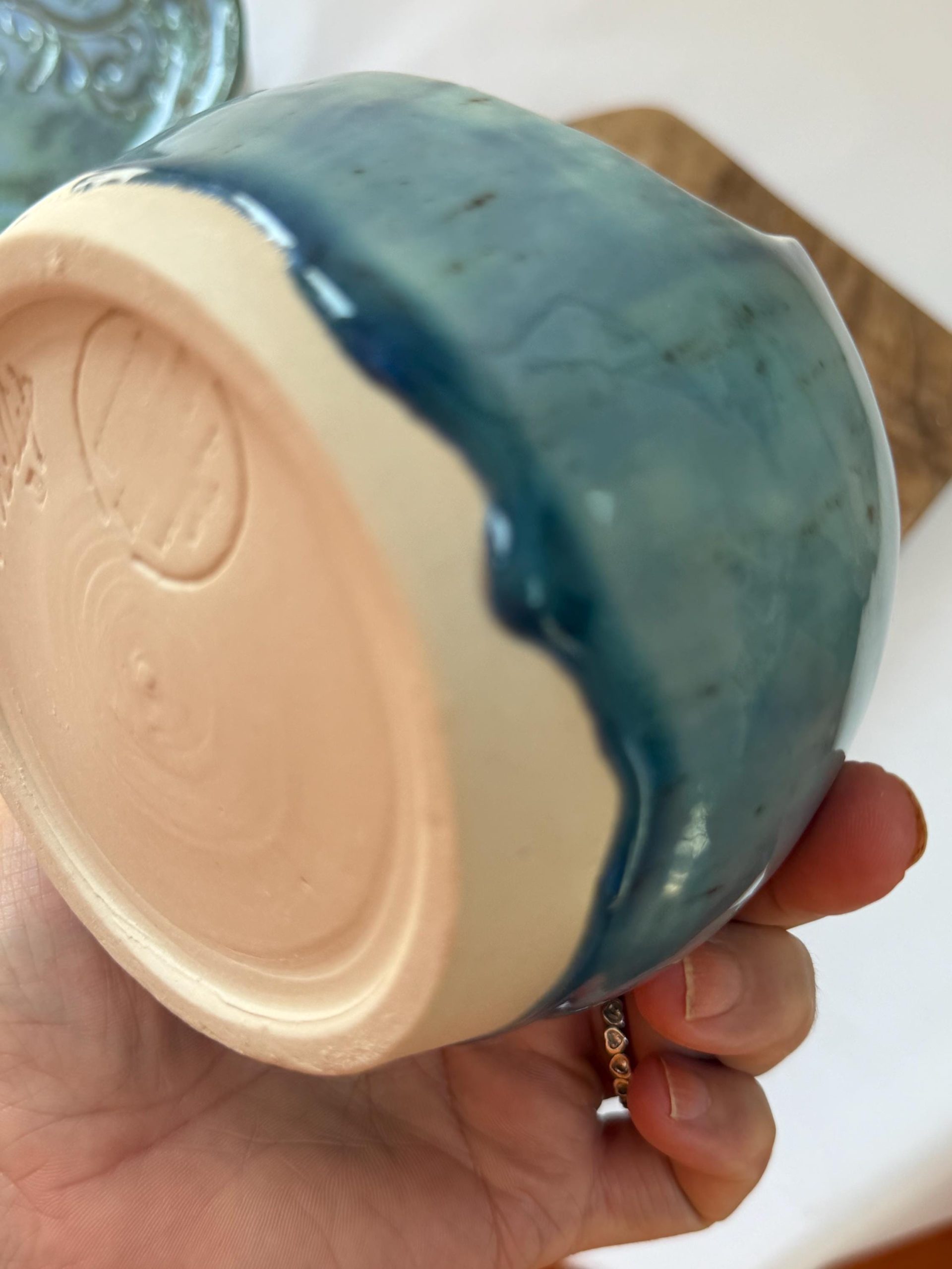 Handmade Ceramic Salt holder with Wooden Spoon, Stoneware Kitchen Holder - Image 19