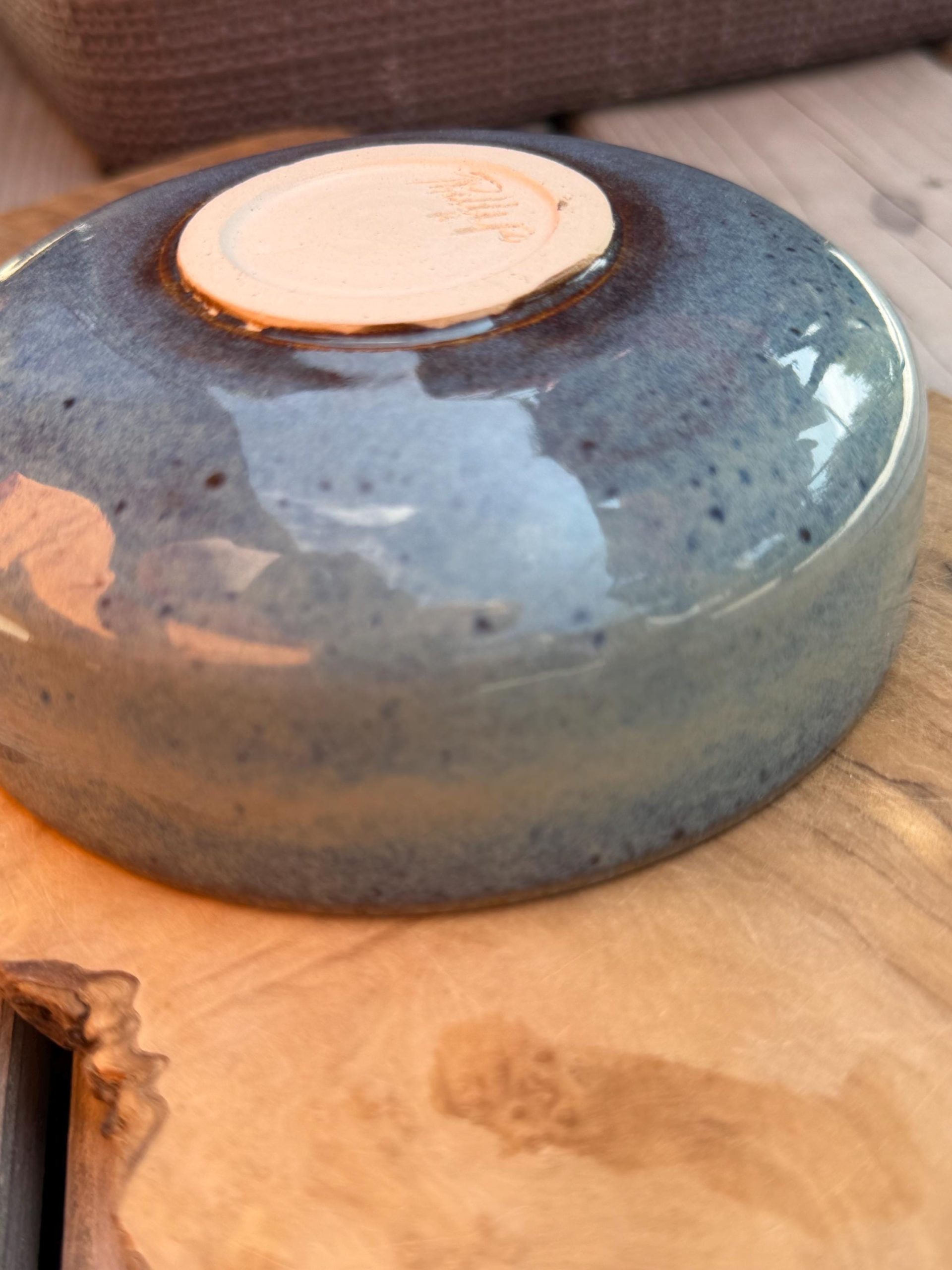 Handmade Wheel Thrown Stoneware Bowl, Rustic Ceramic Dessert Dish, Lavender Glaze - Image 16