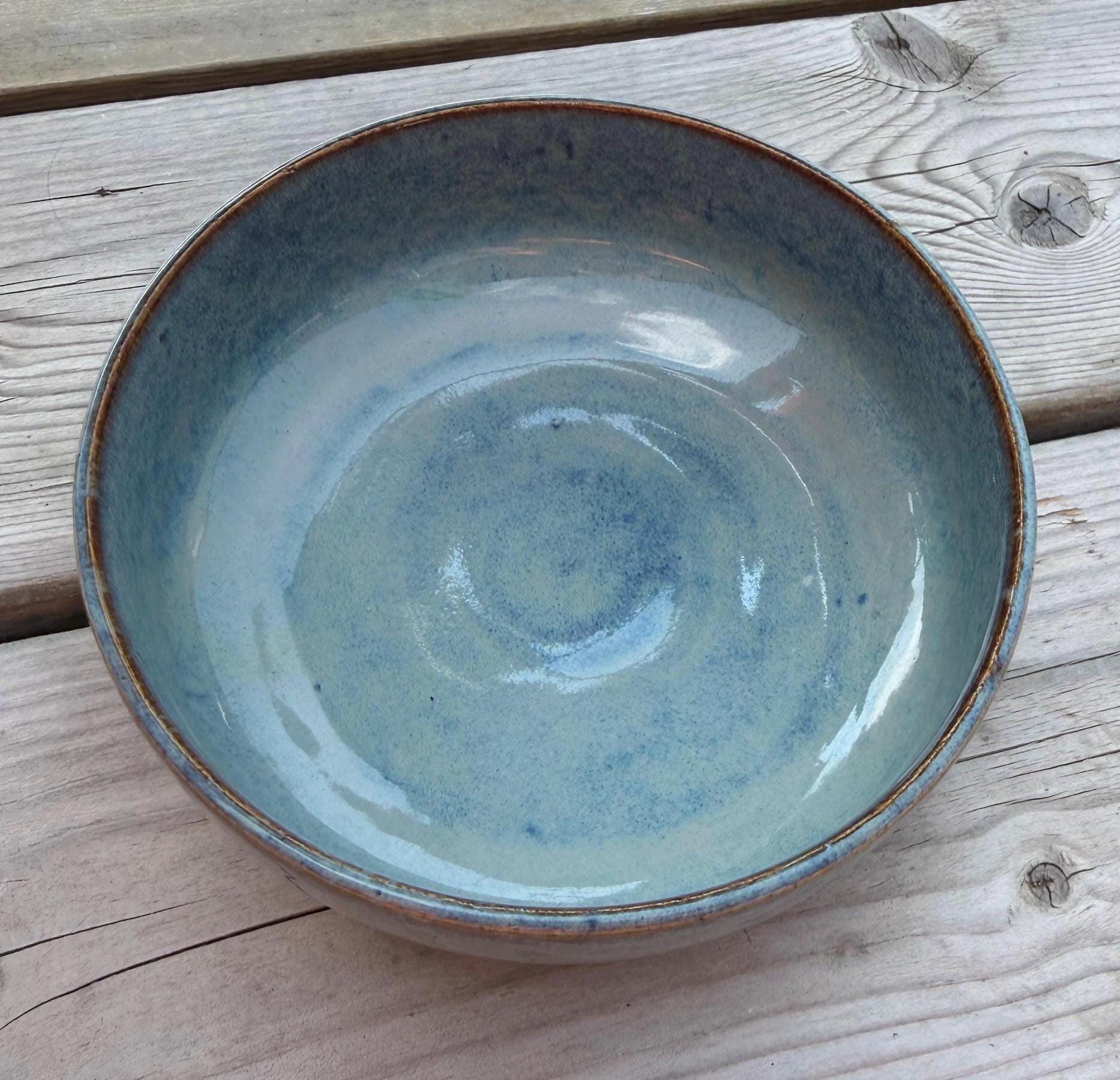 Handmade Wheel Thrown Stoneware Bowl, Rustic Ceramic Dessert Dish, Lavender Glaze - Image 5