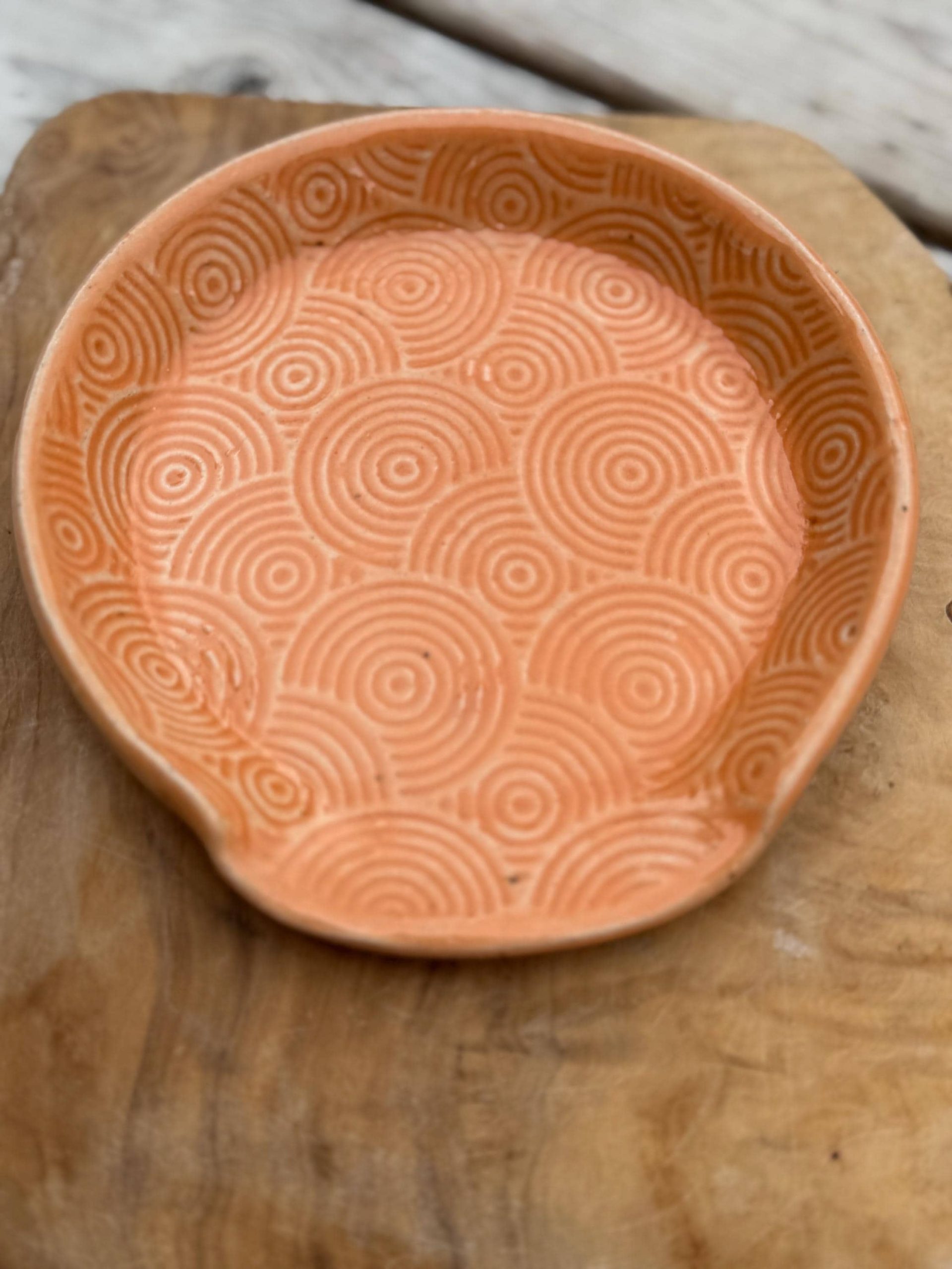 Handmade Ceramic Spoon Rest | Wheel Thrown Stoneware Kitchen Utensil Holder - Image 10