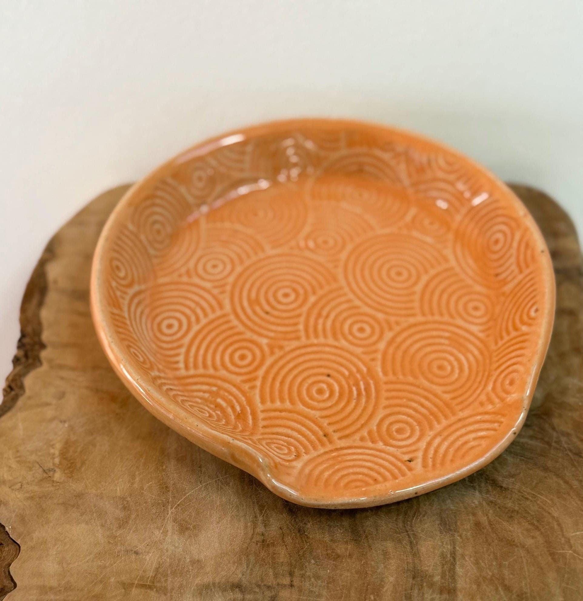 Handmade Ceramic Spoon Rest | Wheel Thrown Stoneware Kitchen Utensil Holder - Image 3