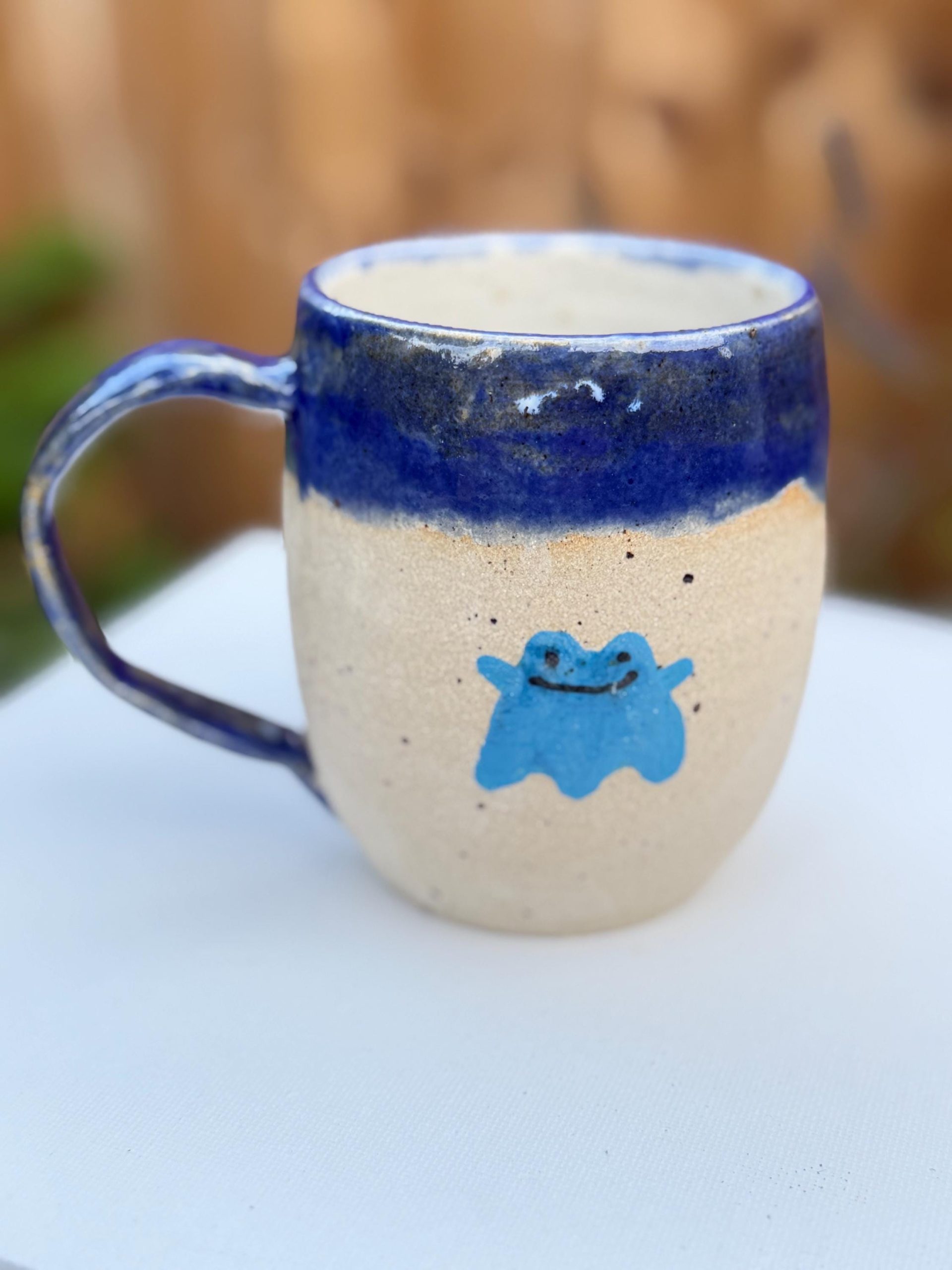 Handmade Stoneware Mug, ghost Glaze Coffee Cup - Image 14