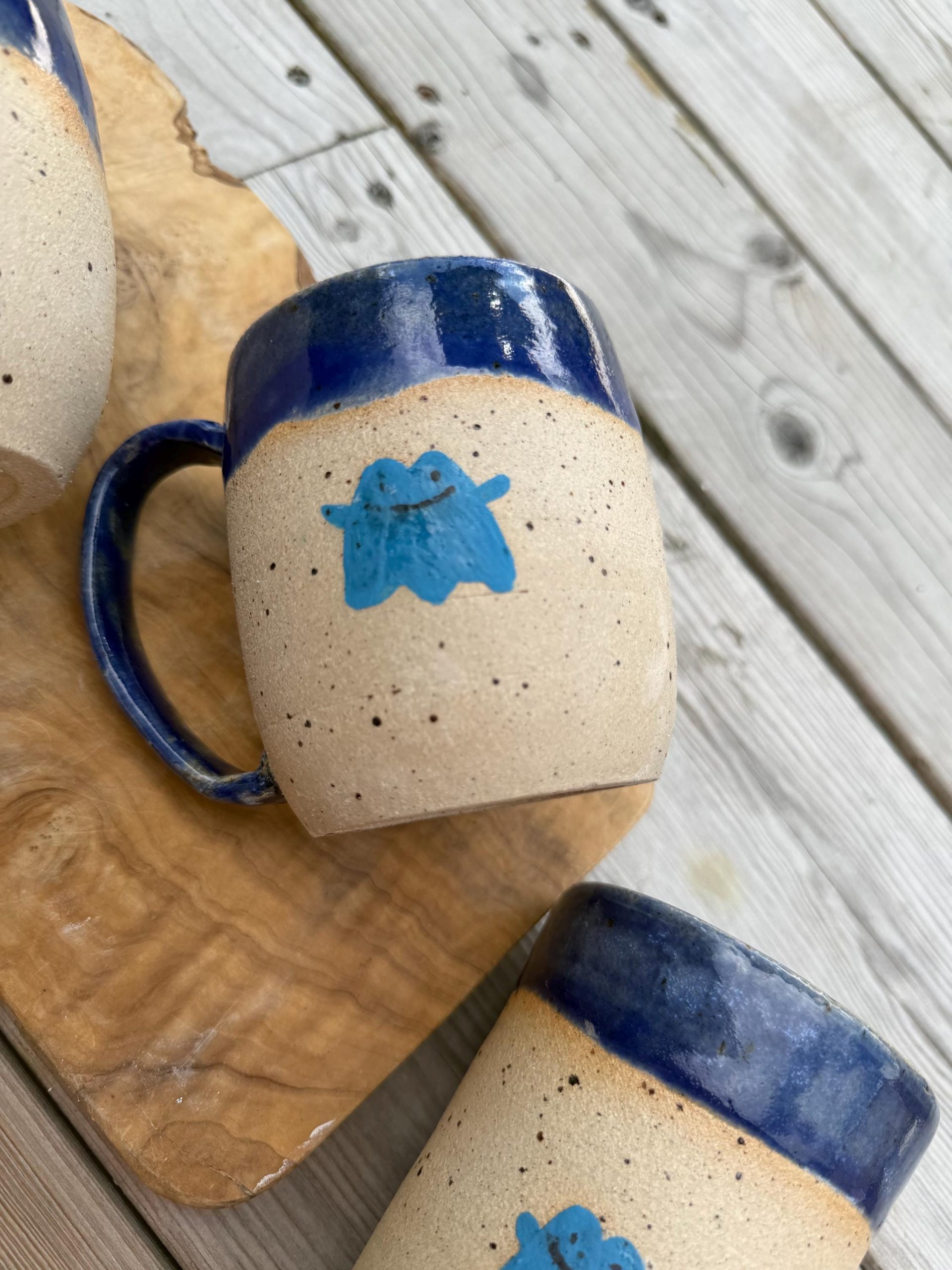 Handmade Stoneware Mug, ghost Glaze Coffee Cup - Image 20