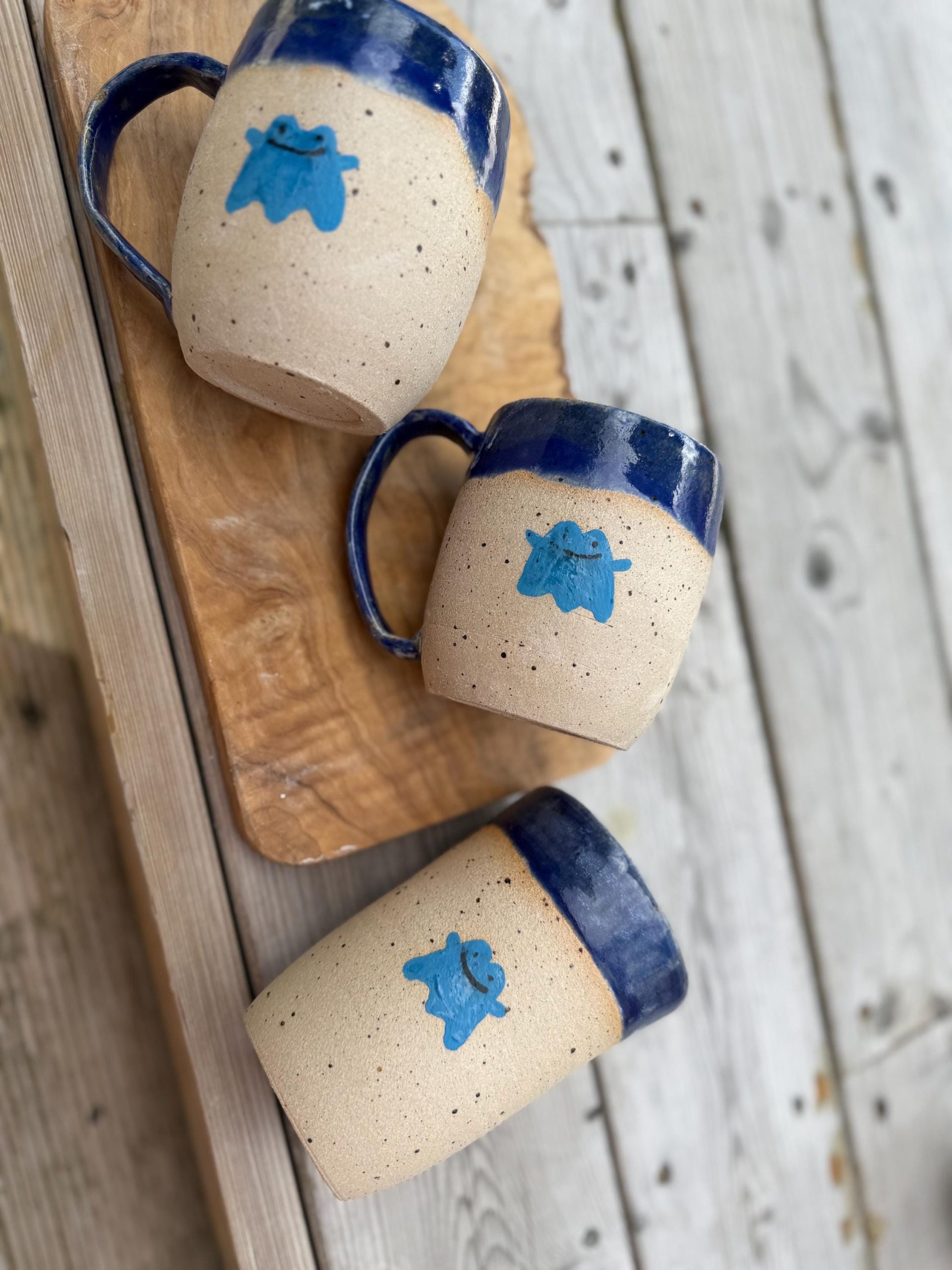 Handmade Stoneware Mug, ghost Glaze Coffee Cup - Image 3